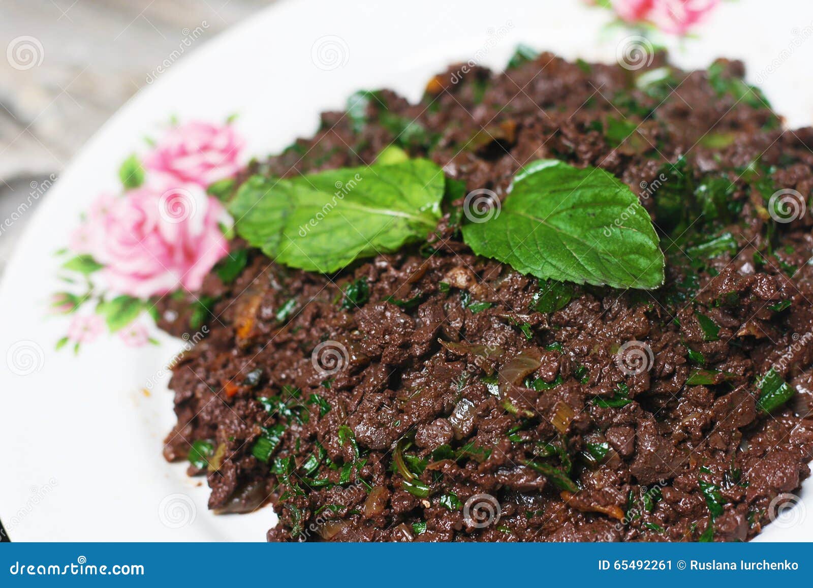 Cooked chicken blood stock image. Image of calcium, lunch 65492261