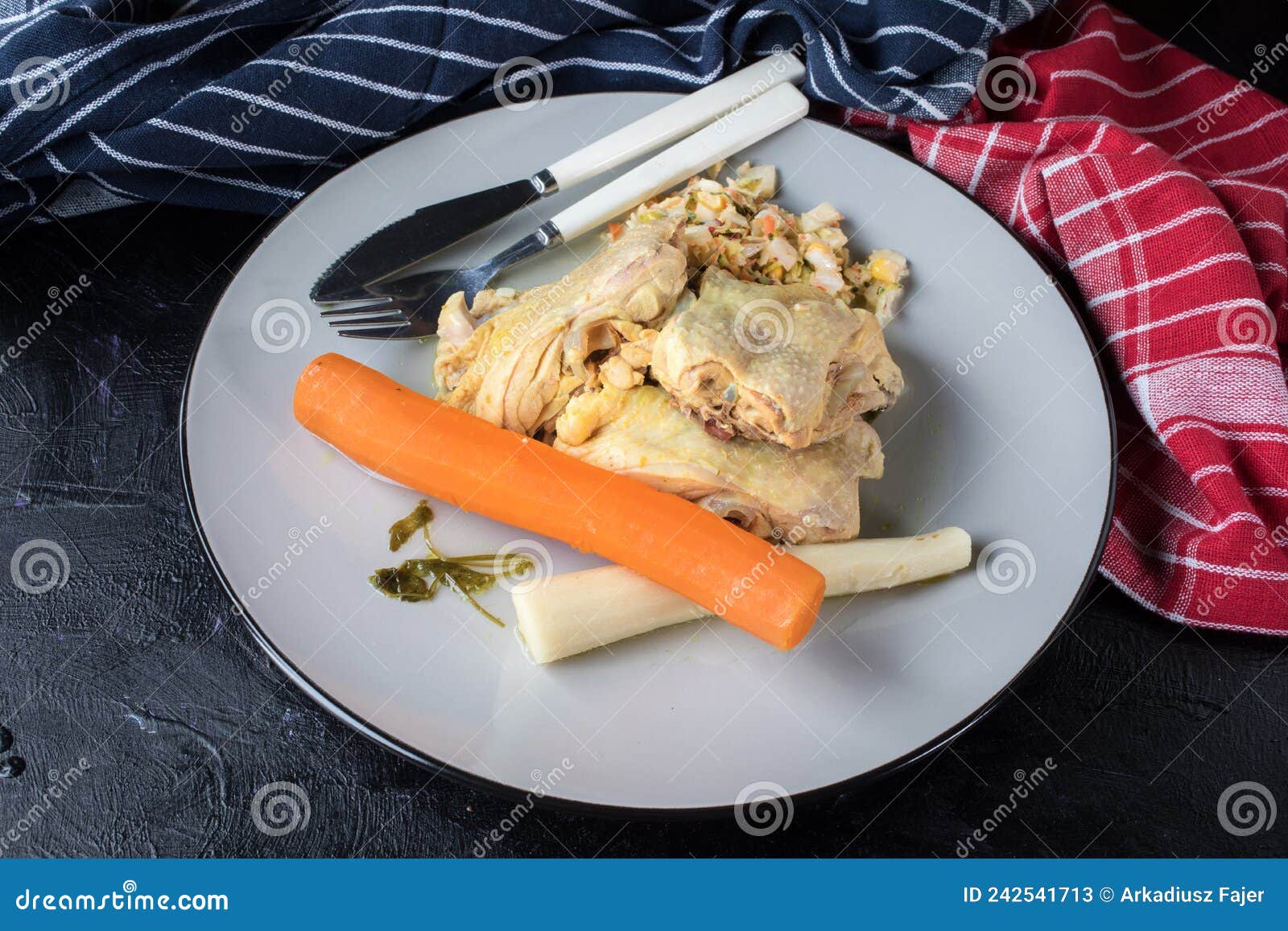 Cooked chicken meat stock image. Image of bird, portion 242541713