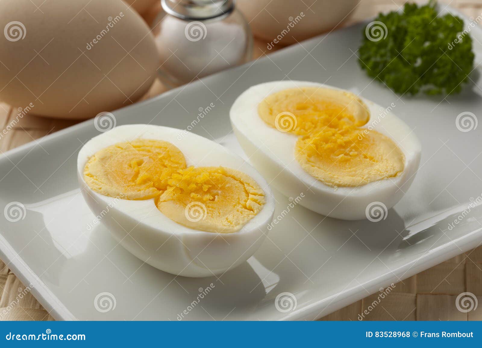 cooked double yolk egg