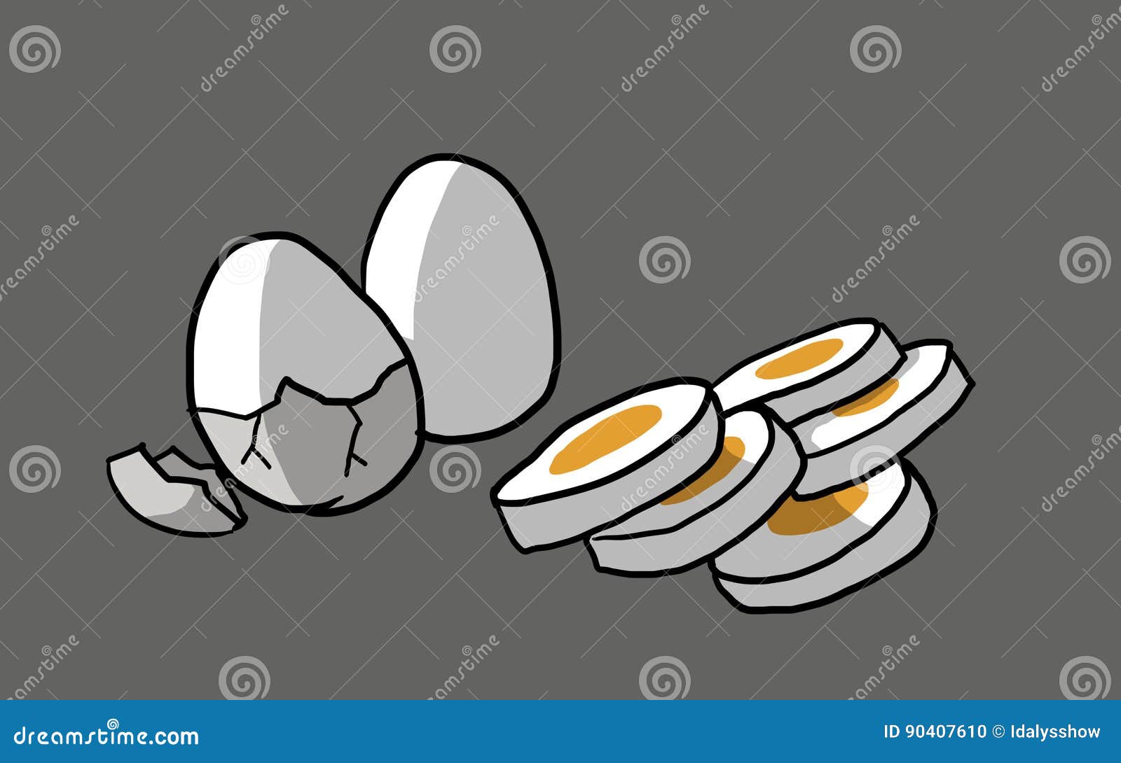 cooked eggs 