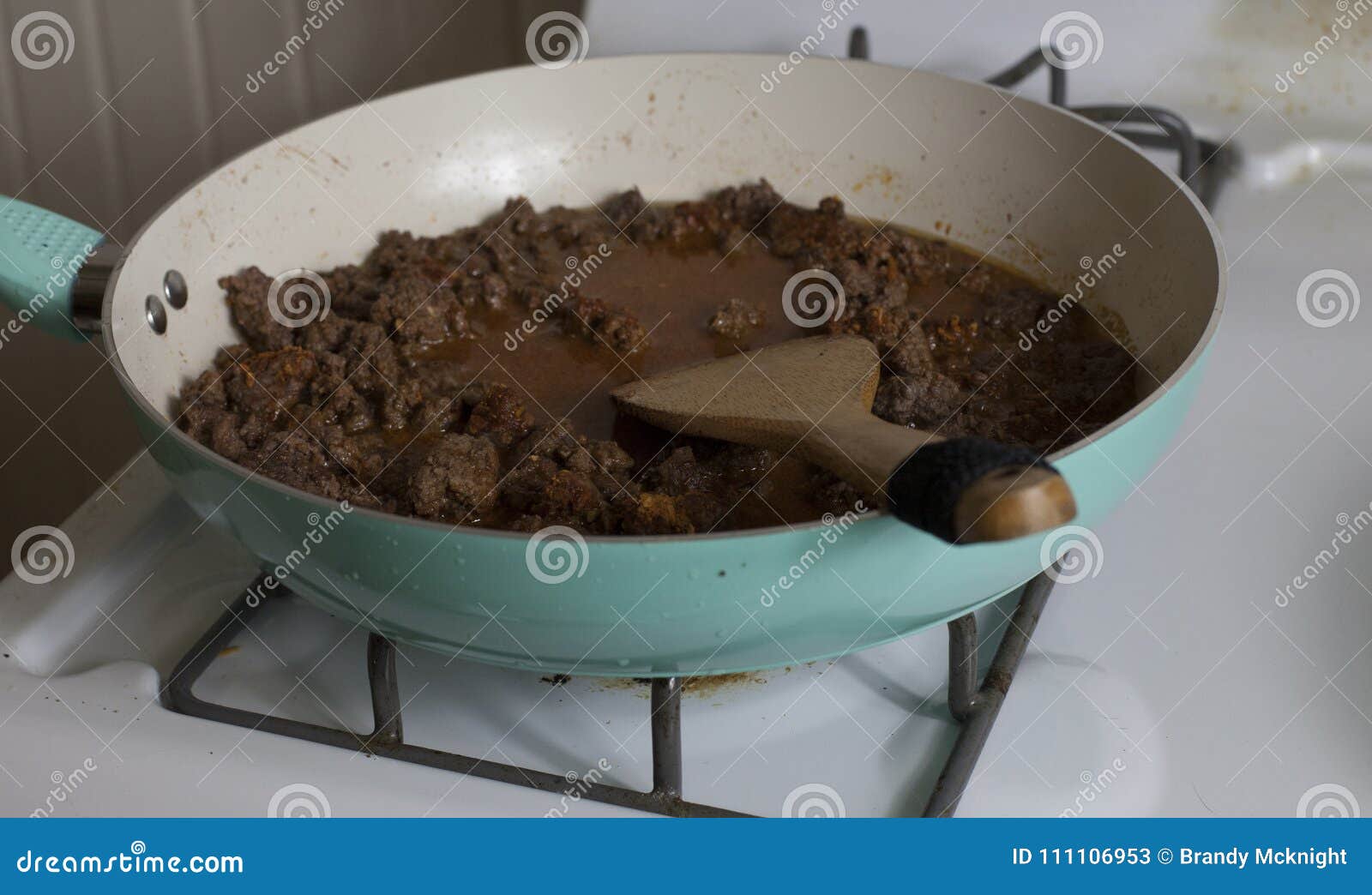 Stir Fried Ground Beef stock image. Image of gourmet - 111106953