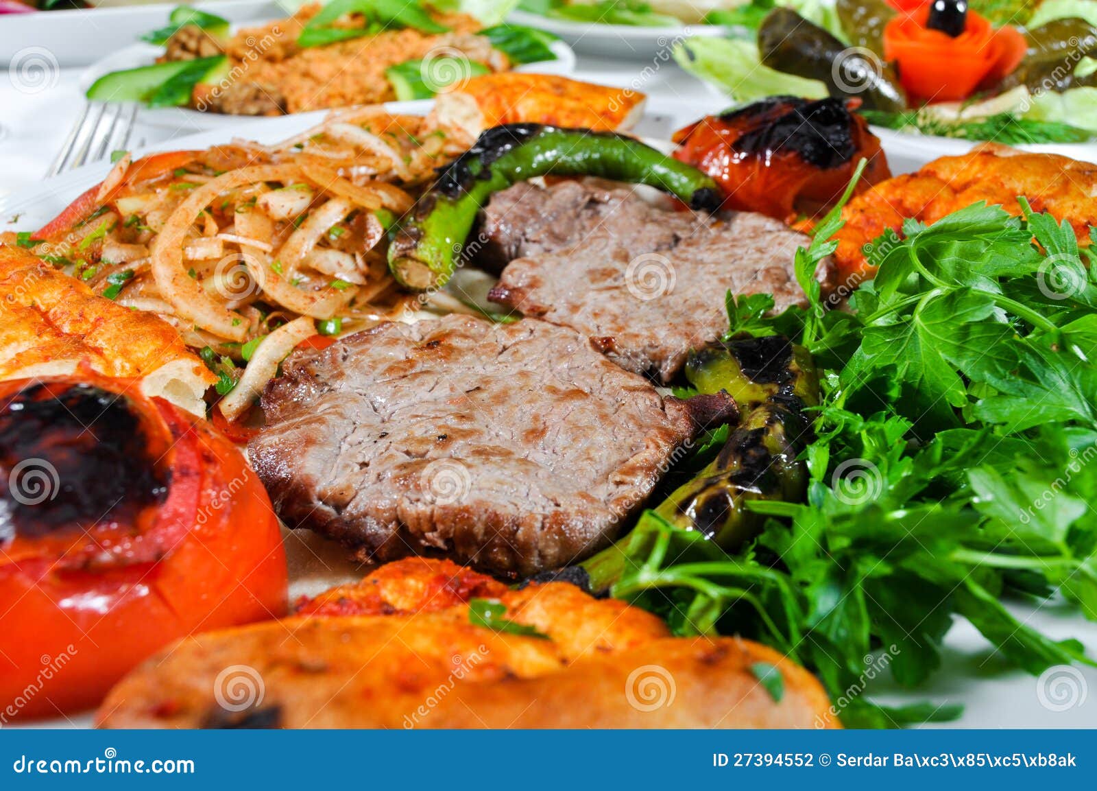 Cooked meat stock photo. Image of elegant, cookery, composition 27394552