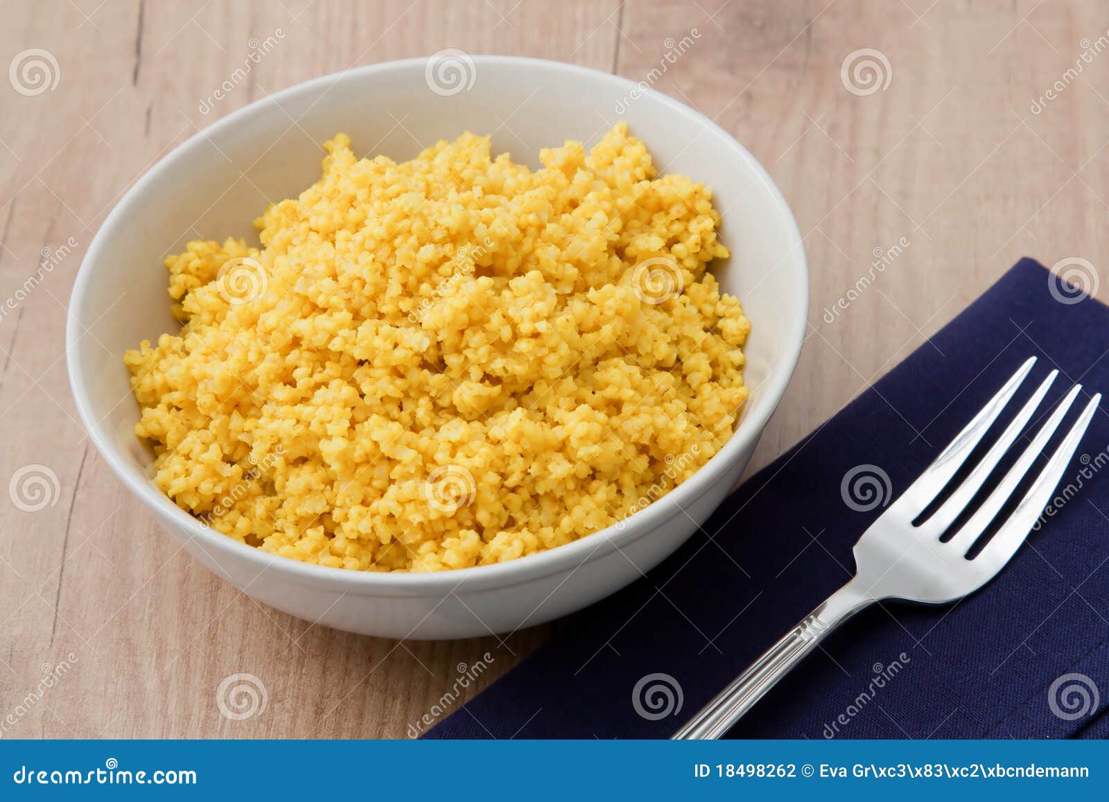 Cooked Millet stock photo. Image of cereal, dish, food 18498262