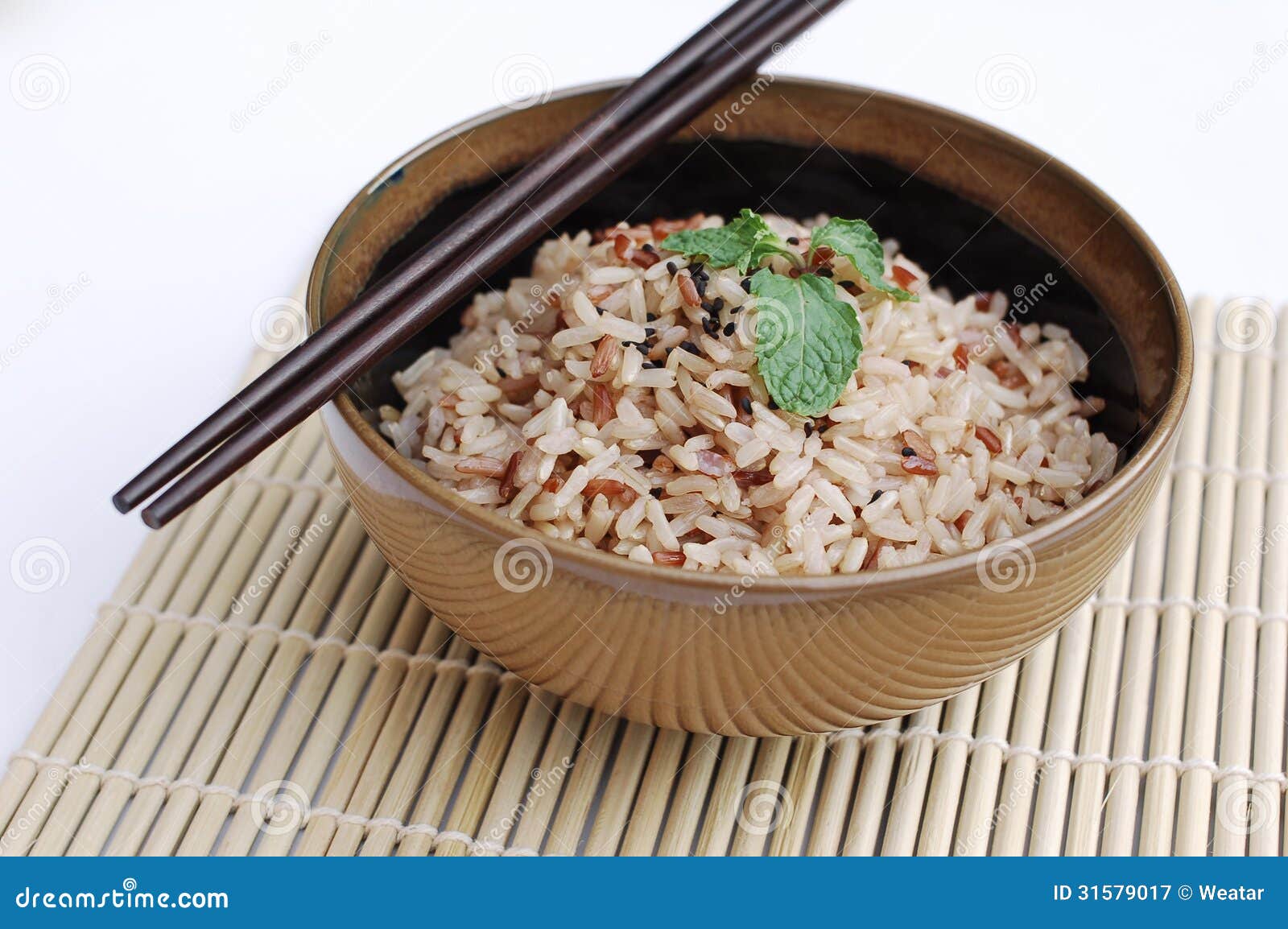 Cooked mixed rice stock image. Image of brown, vegetable 31579017