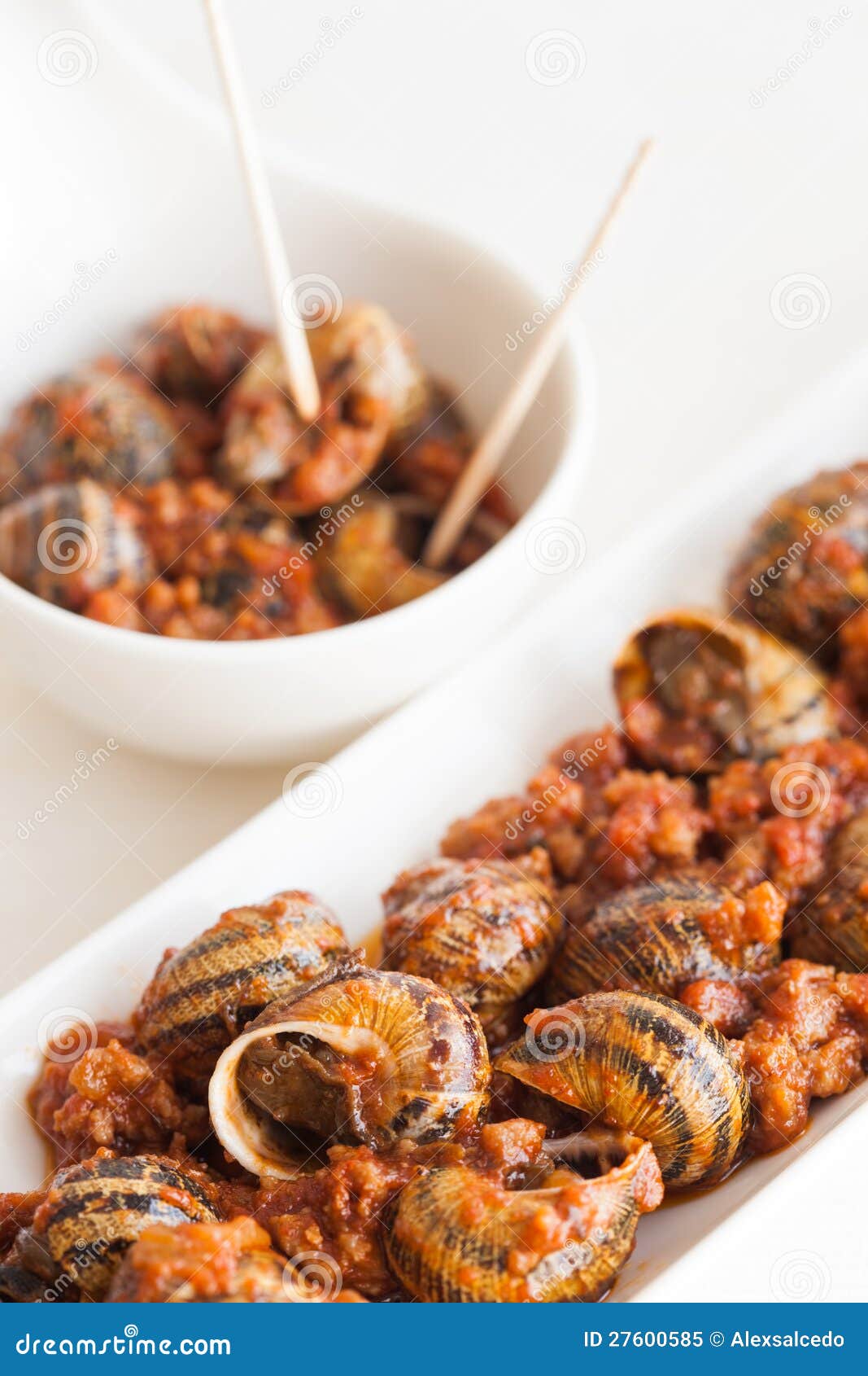 Cooked snails stock image. Image of dish, food, nutrition 27600585