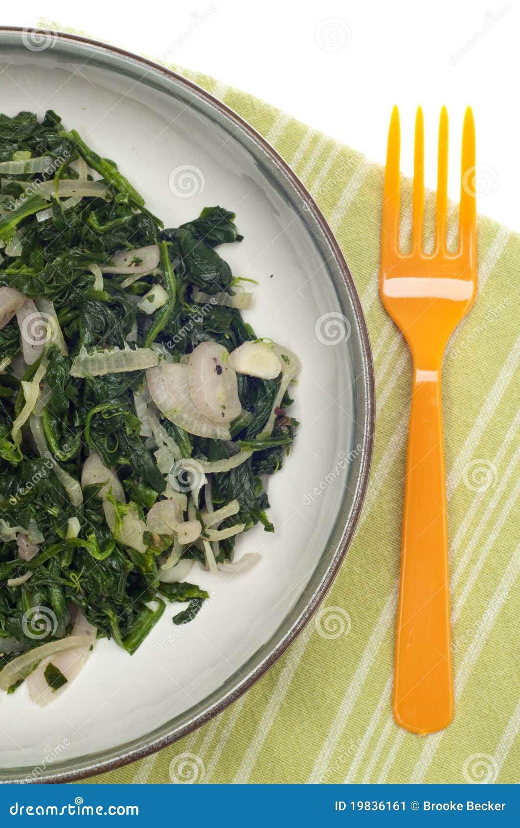 Is Cooked Spinach Still Good For You Cooked Spinach and Shallots Stock Image - Image of fork, produce: 19836161