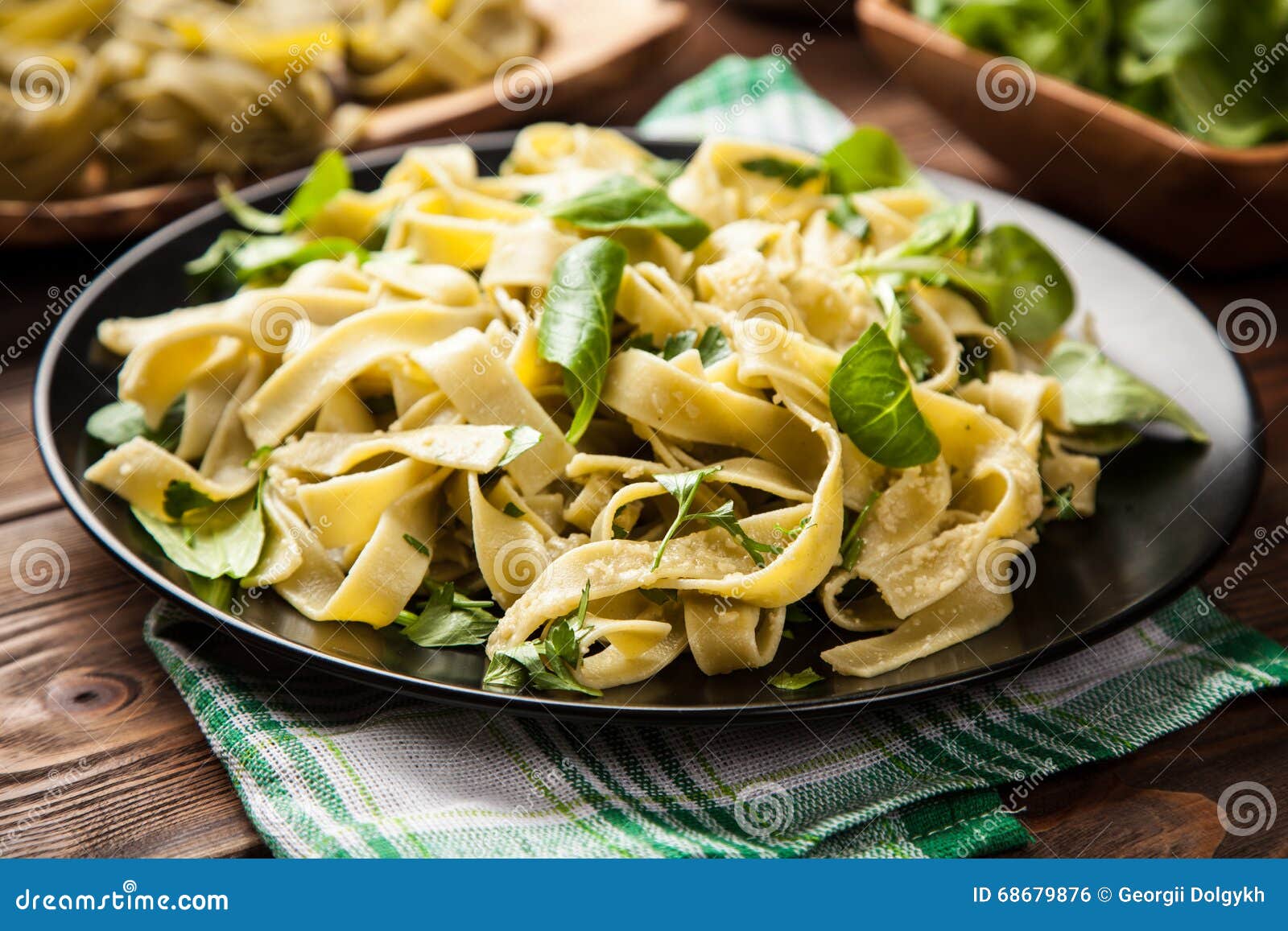 Cooked Tagliatelle on a Plate Stock Photo Image of dish, cheese 68679876