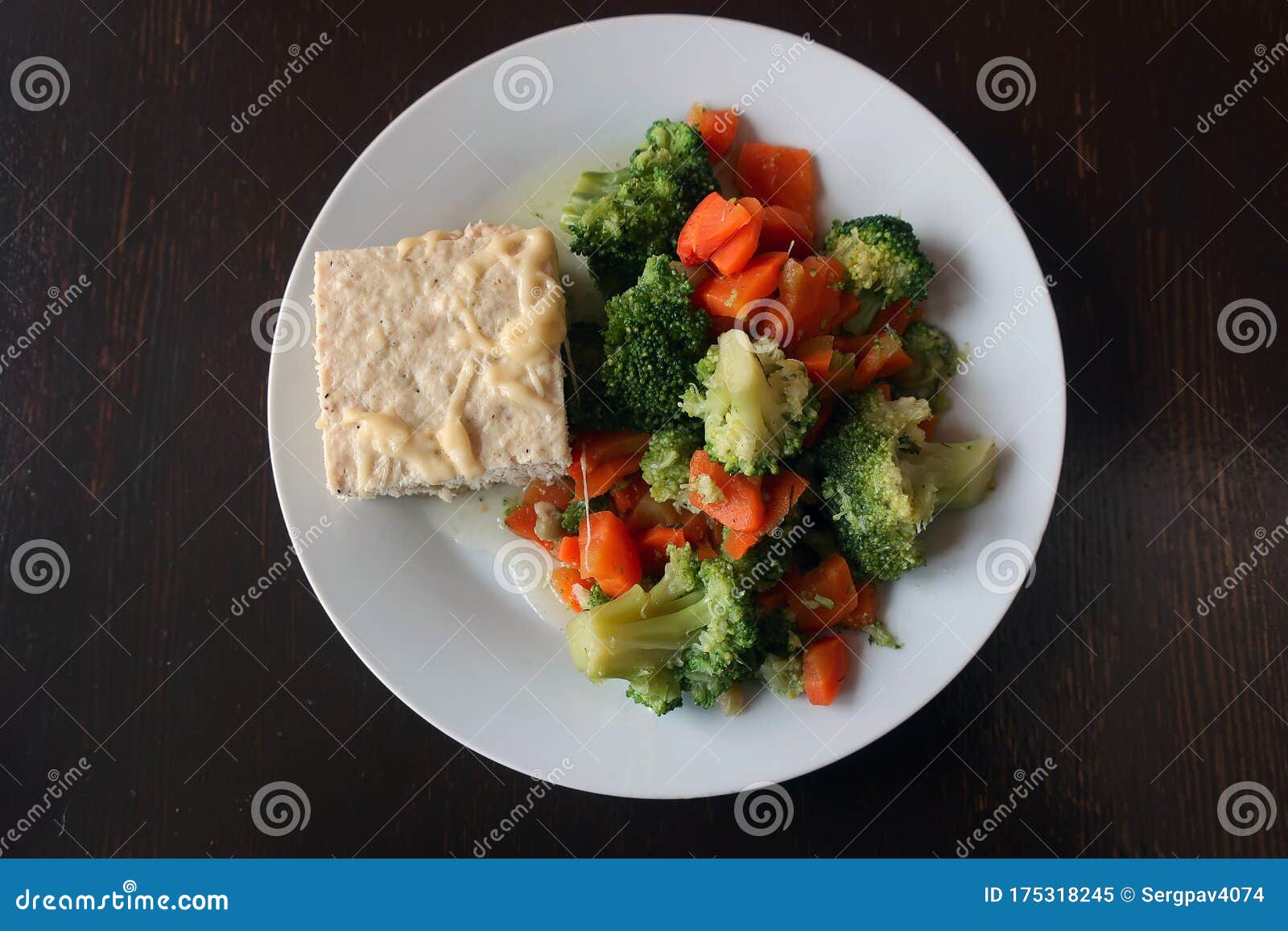 Cooked Vegetables with Chicken Souffle Stock Image - Image of homemade ...