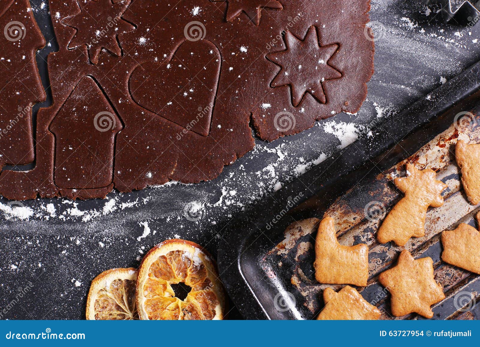 Cookie cooking stock photo. Image of form, closeup, black 63727954