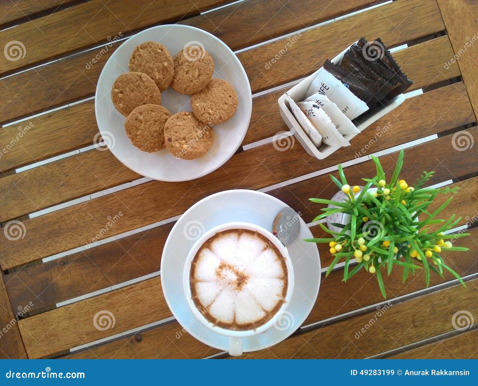 Cookie cup coffee stock image. Image of cookies, white 49283199