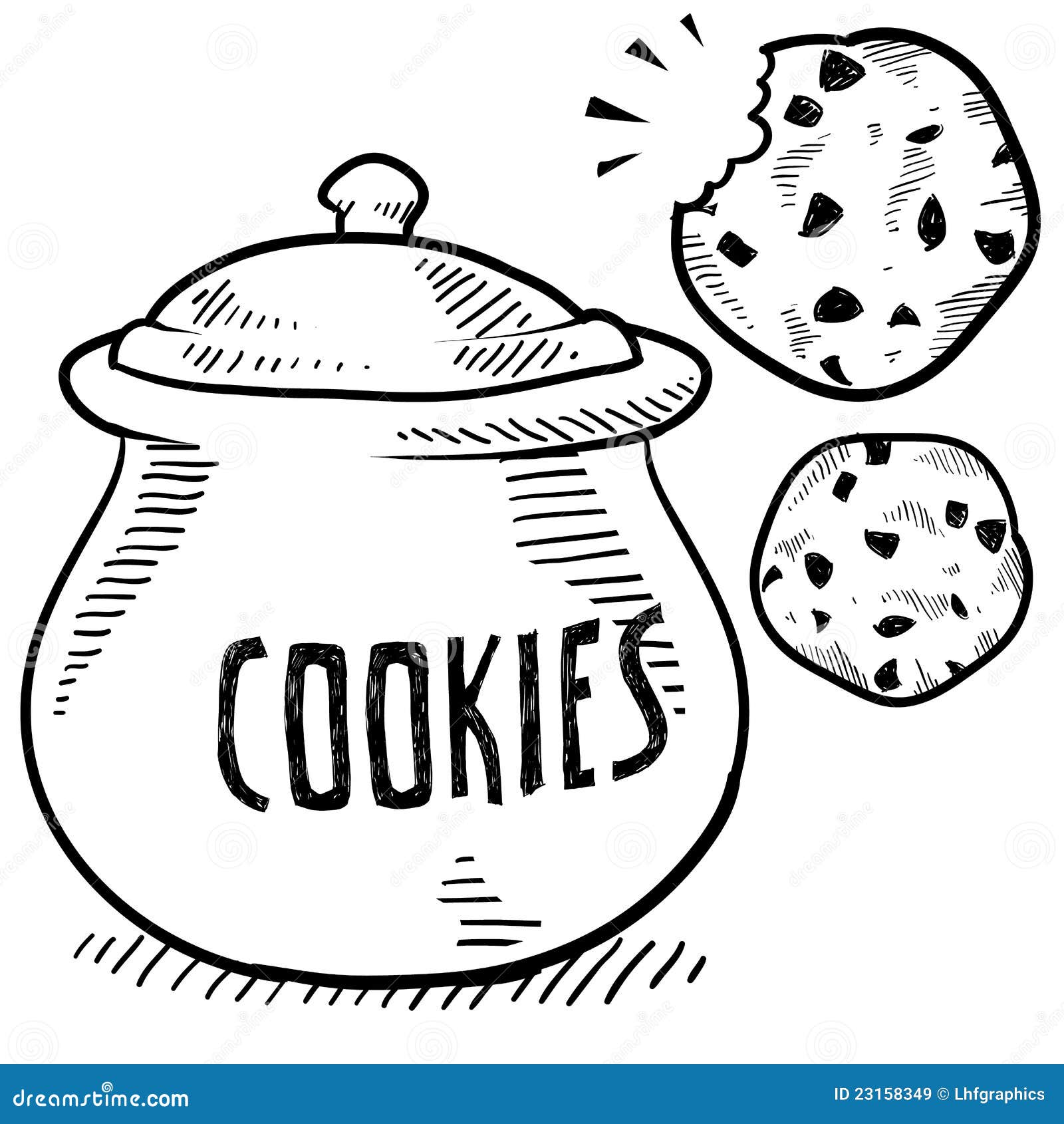 free cookie clipart black and white - photo #44