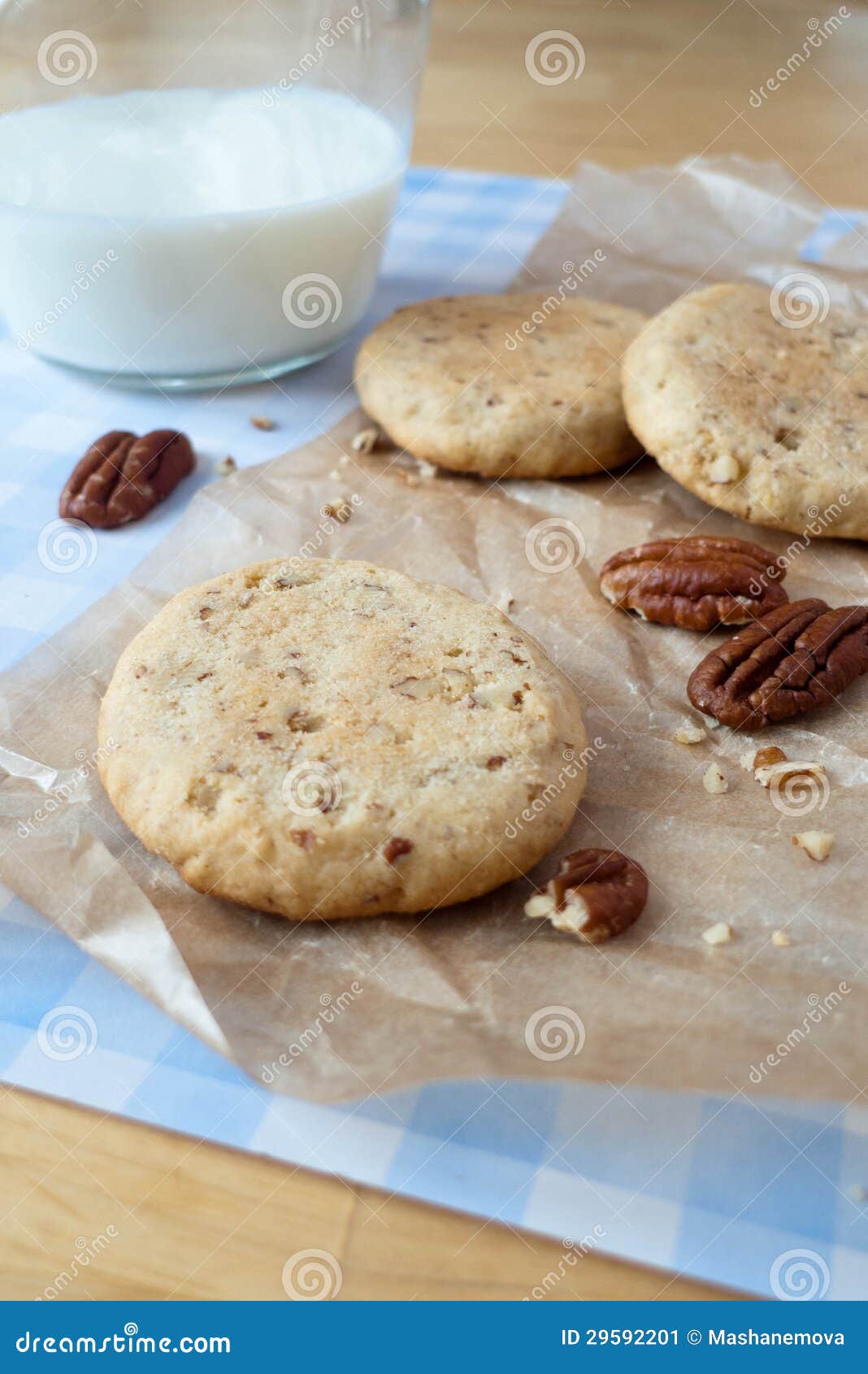 Cookie with nuts stock image. Image of pecan, unhealthy 29592201