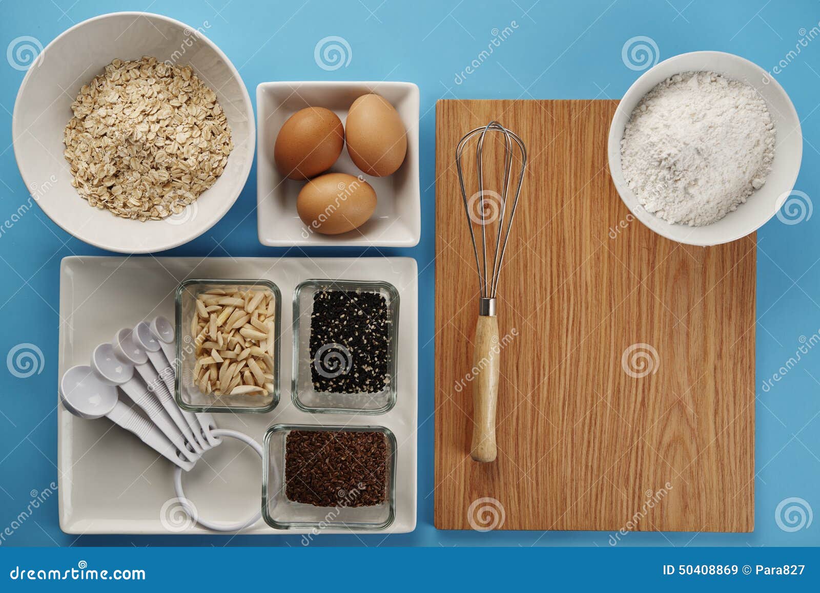 Cookie recipe ingredients stock image. Image of sack 50408869