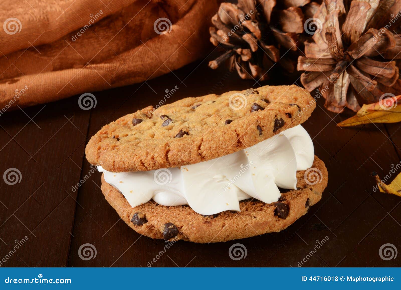 Cookie sandwich stock photo. Image of butterscotch, horizontal 44716018