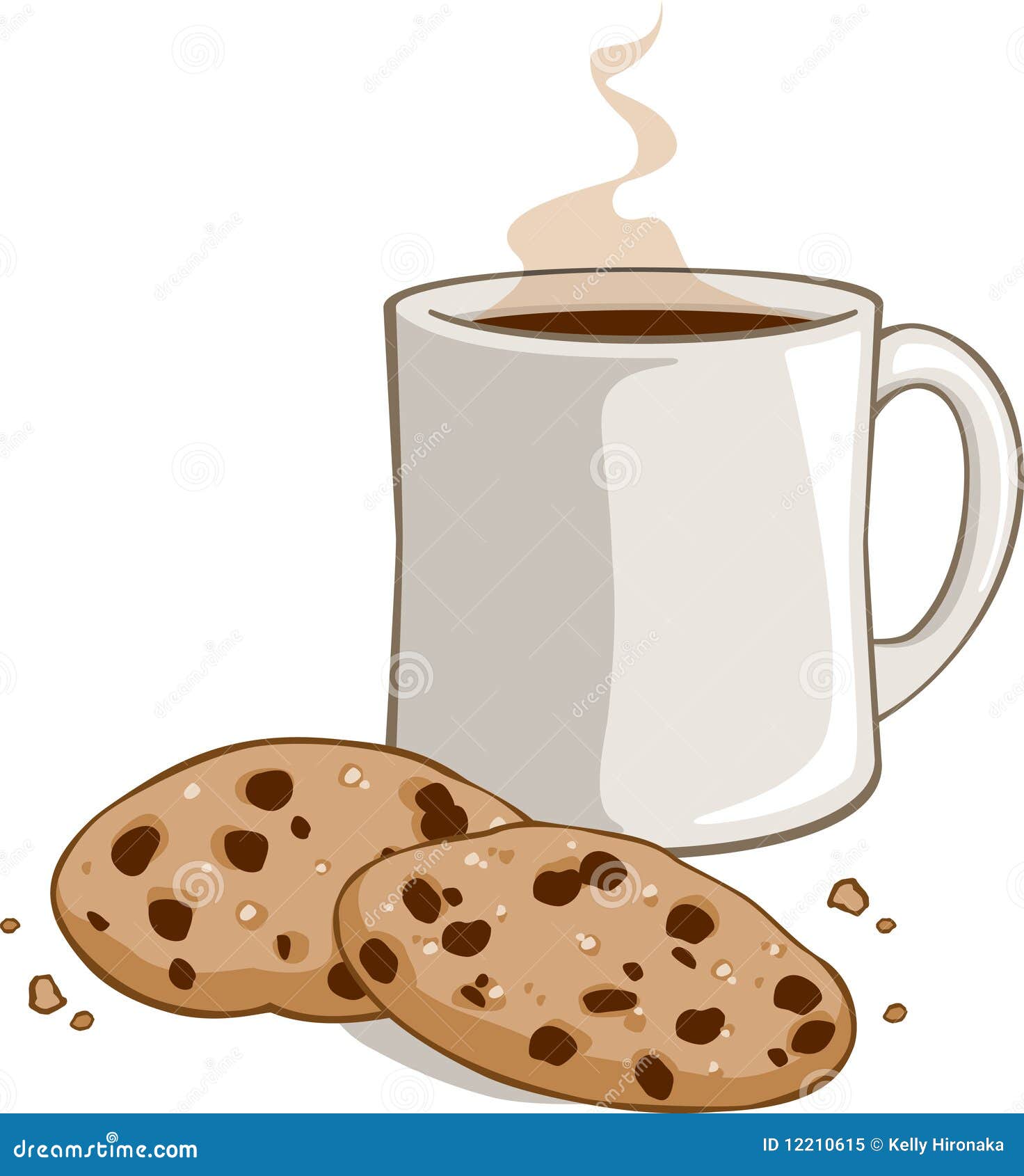 coffee and biscuits clipart