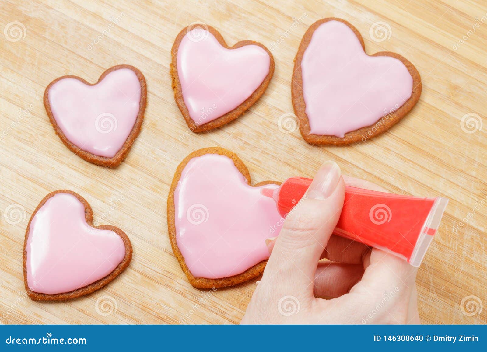 Cookie decorating process stock photo. Image of decor - 26