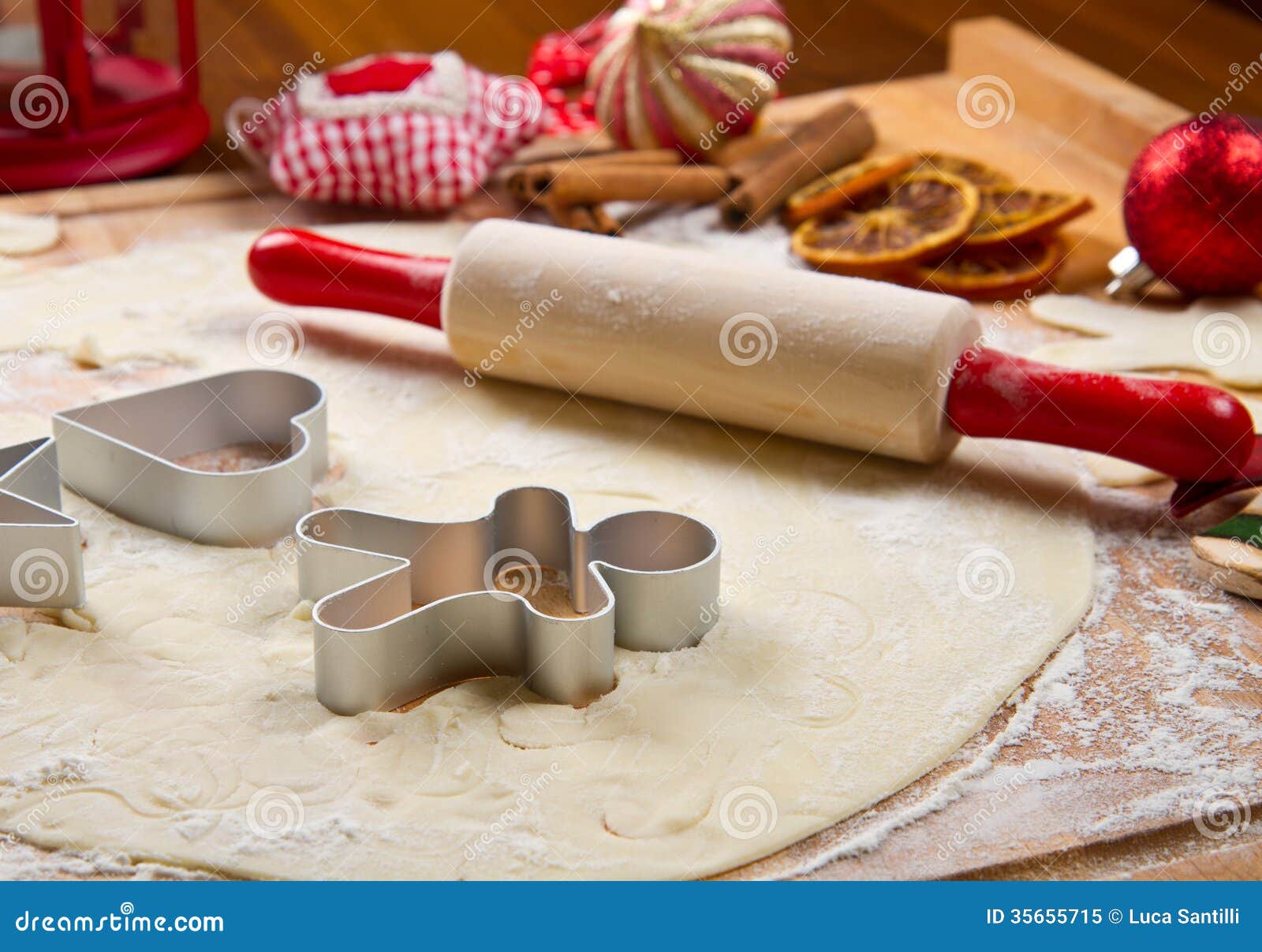 Cookies Dough Homemade for Christmas Stock Image Image of cinnamon