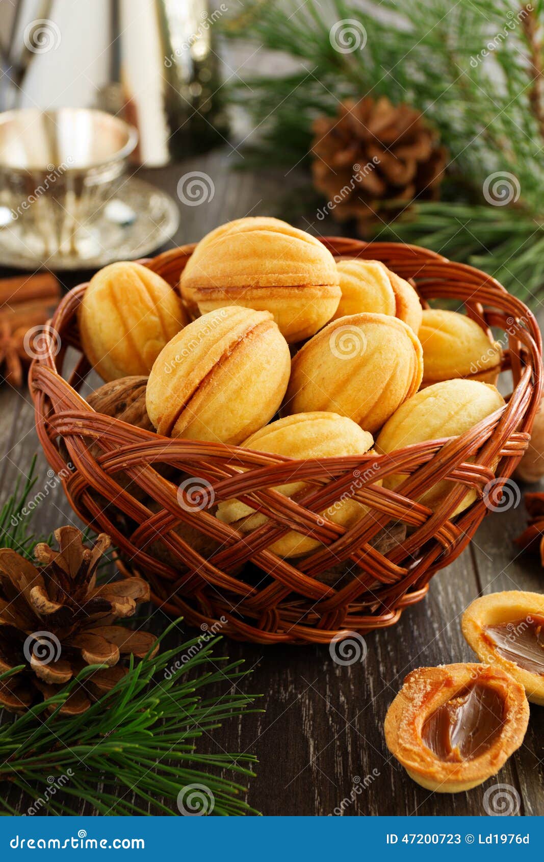 Cookies Nuts with Condensed Milk Stock Image Image of traditional, christmas 47200723
