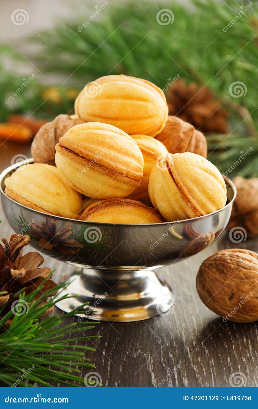 Cookies Nuts with Condensed Milk Stock Image Image of refreshment, food 47201129