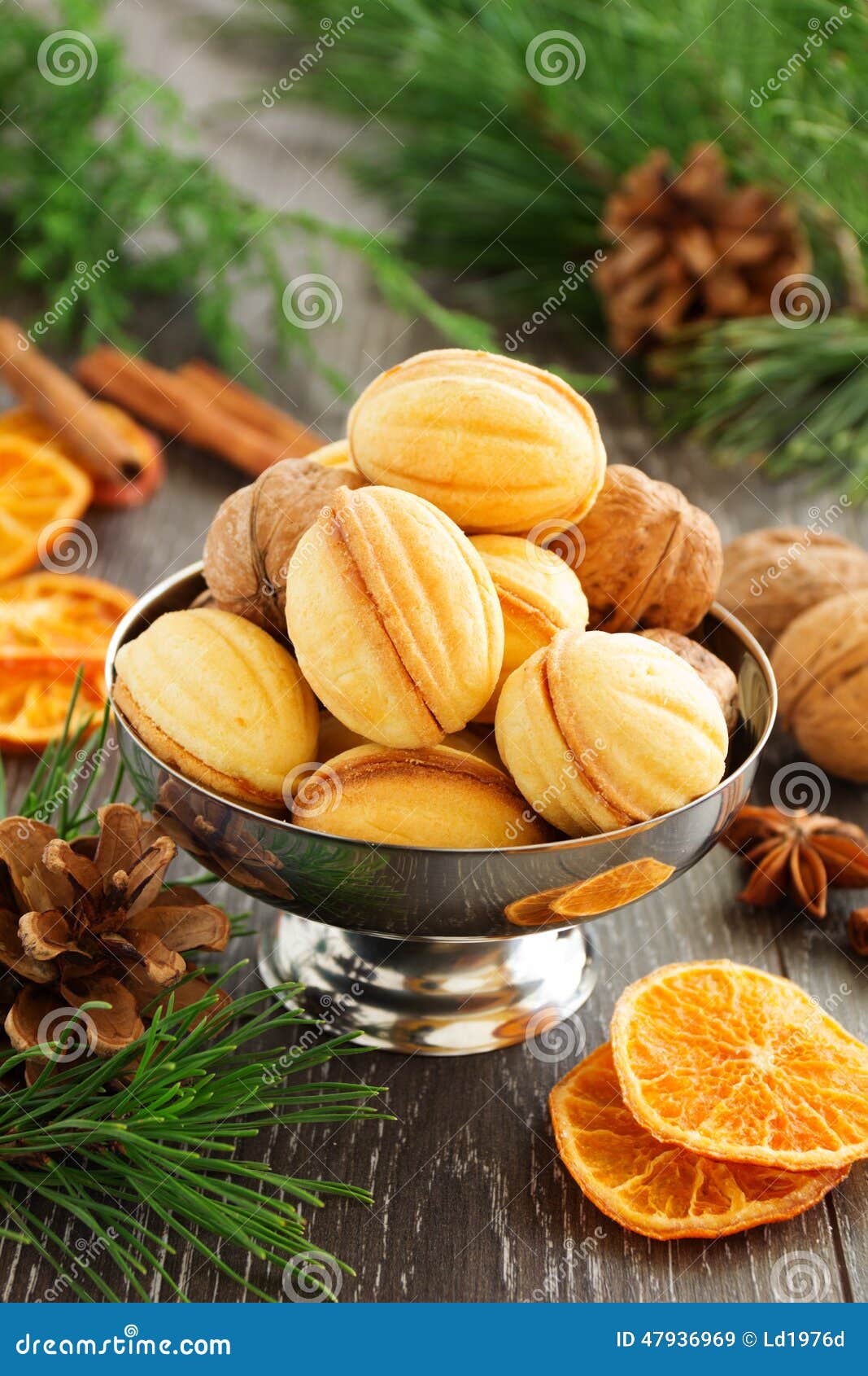 Cookies Nuts with Condensed Milk Stock Image Image of celebrate, december 47936969