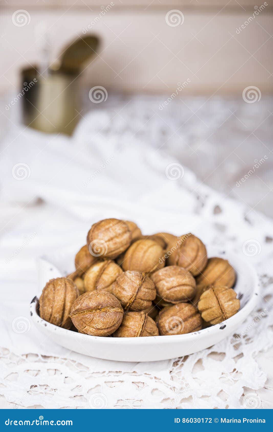 Cookies Nuts with Condensed Milk Stock Photo Image of bake, homemade 86030172
