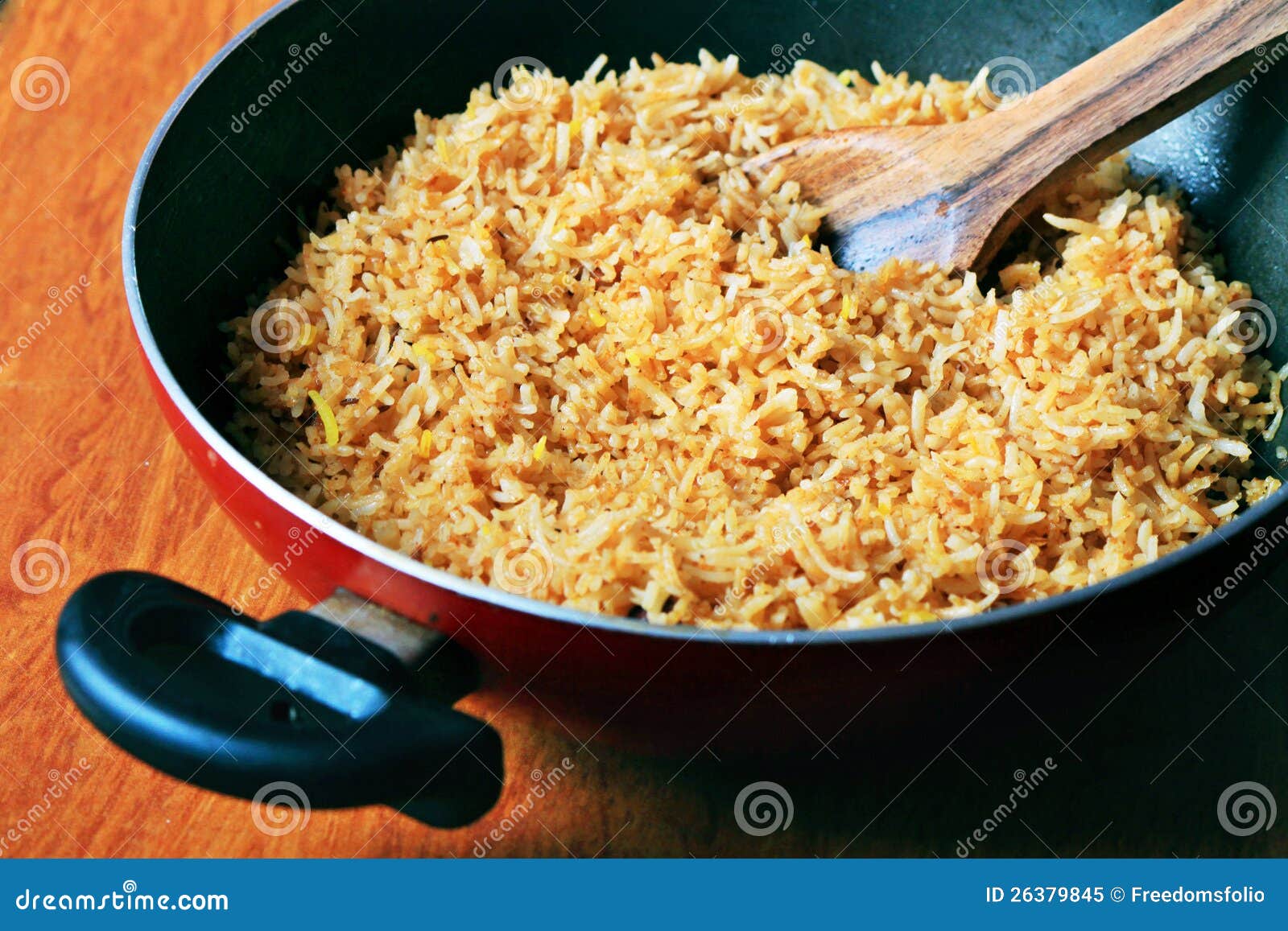 Cooking biryani rice stock image. Image of meal, color 26379845