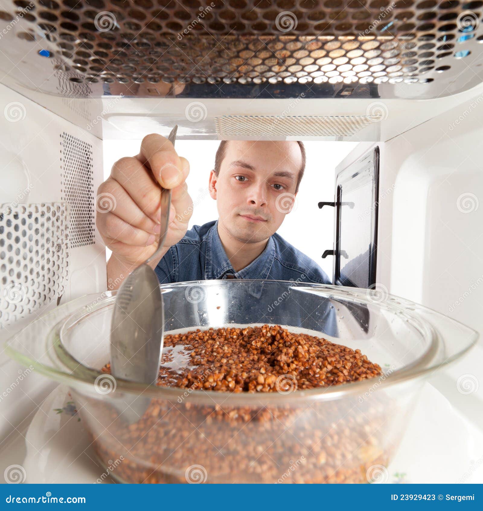 Cooking buckwheat stock image. Image of white, sniff 23929423