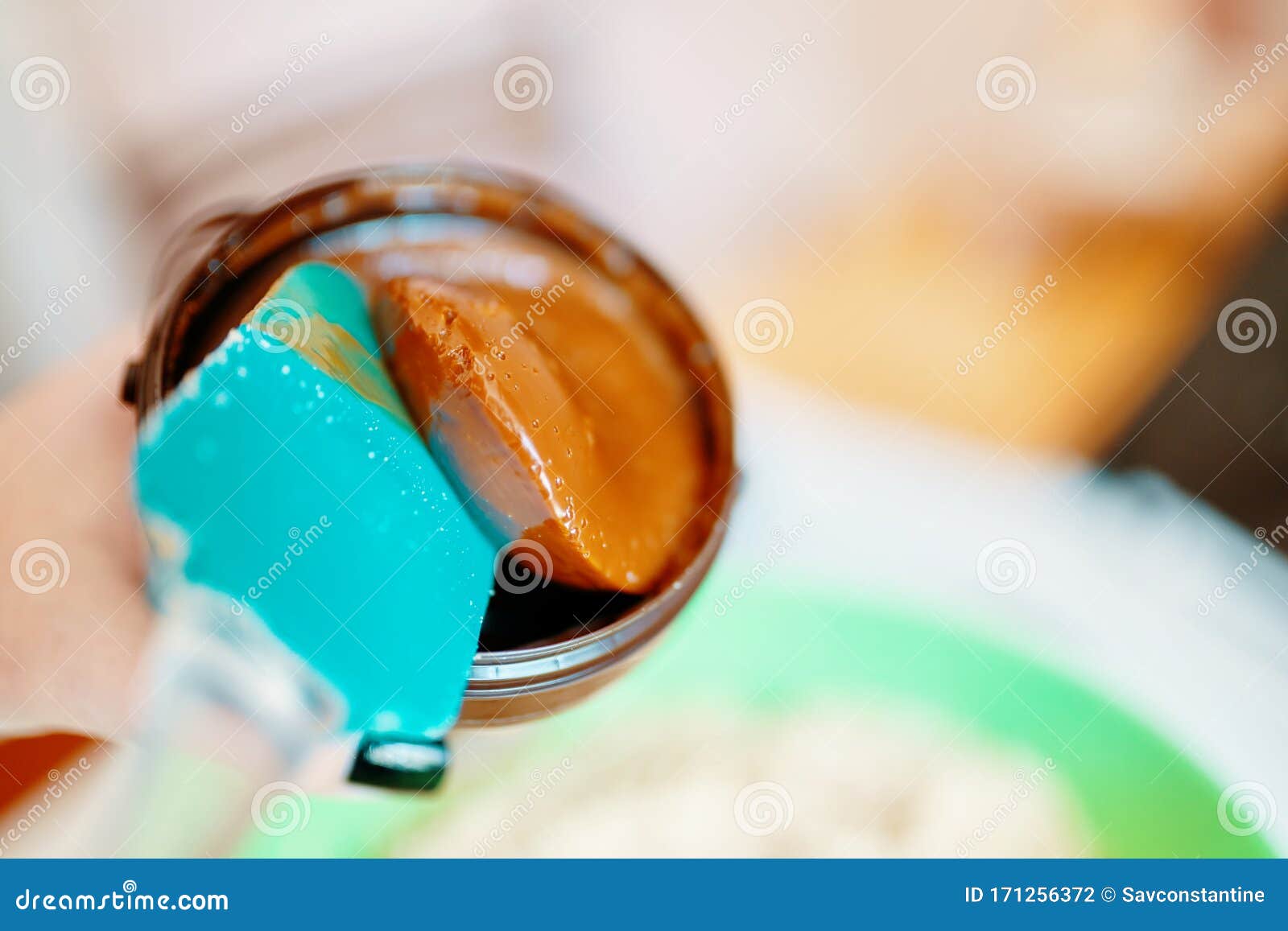 Cooking Condensed milk stock photo. Image of measuring 171256372