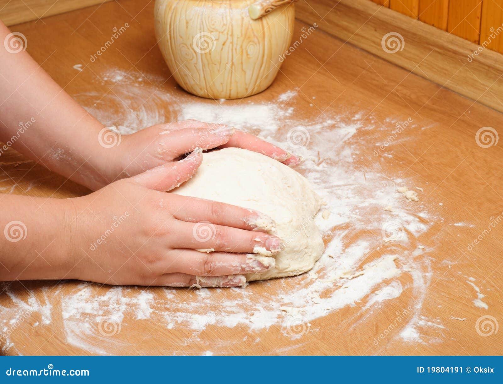 Cooking dough stock image. Image of food, hands, pastry 19804191