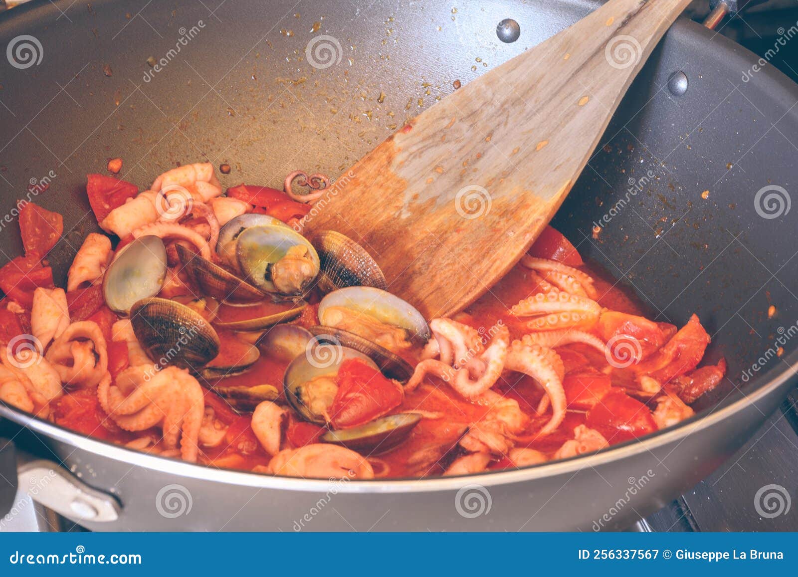 Fish Sauce while Cooking in a Wok Stock Image Image of tomato
