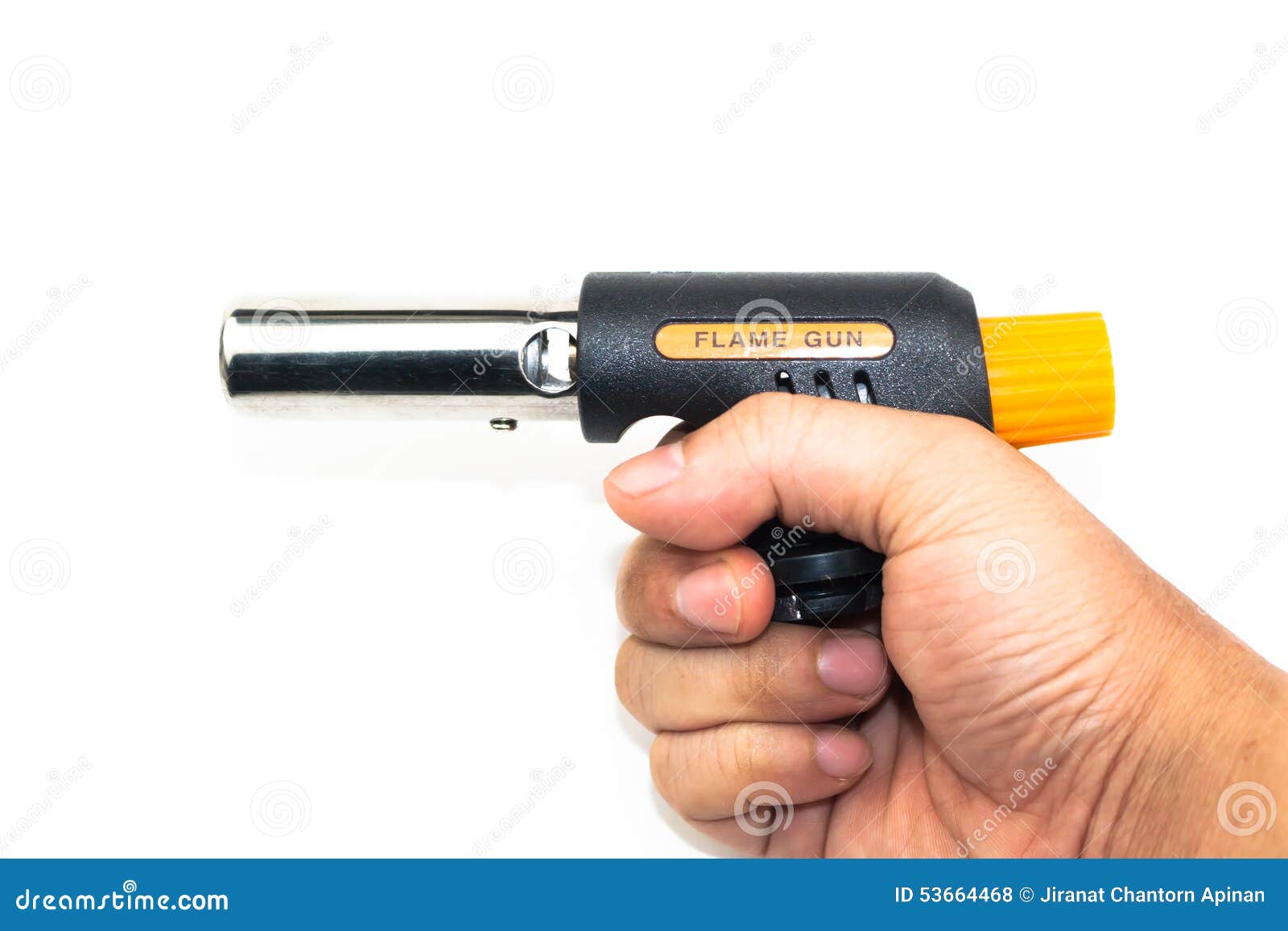 Cooking Flame Gun stock photo. Image of suspended, travel 53664468
