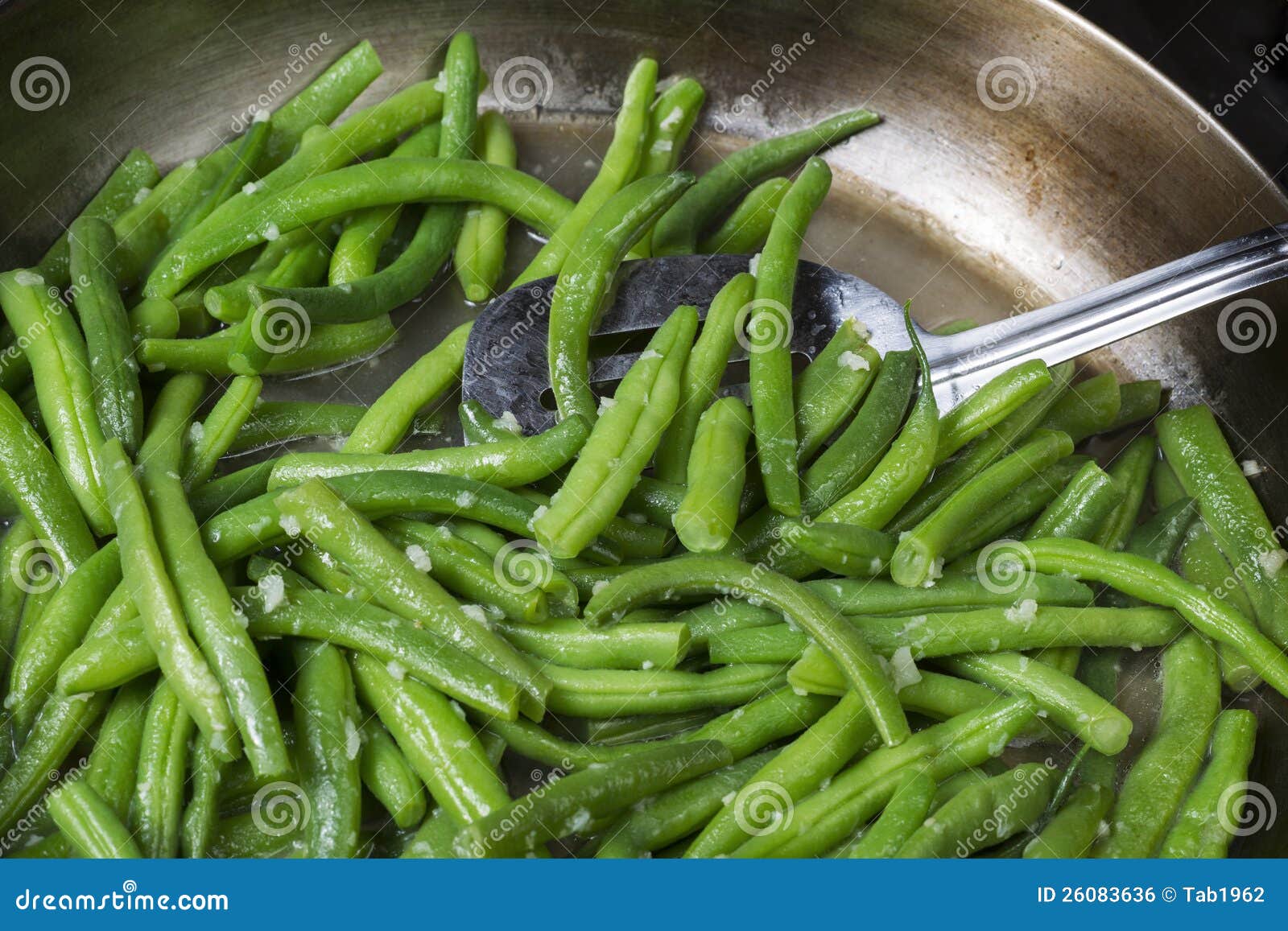 Cooking Fresh Green Beans Stock Photo Image Of Bean 26083636