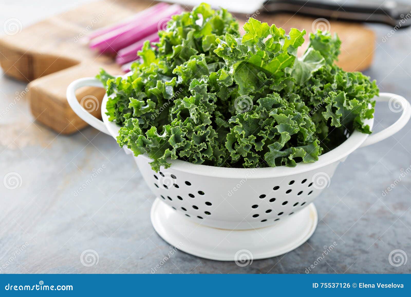 Cooking with fresh kale stock photo. Image of bowl, juicing 75537126
