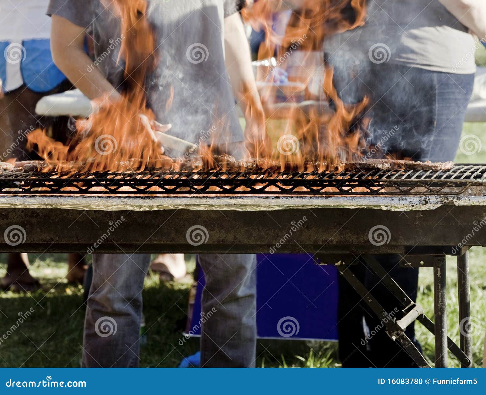 Cooking Hamburger Patties on a Grill Stock Photo Image of ground