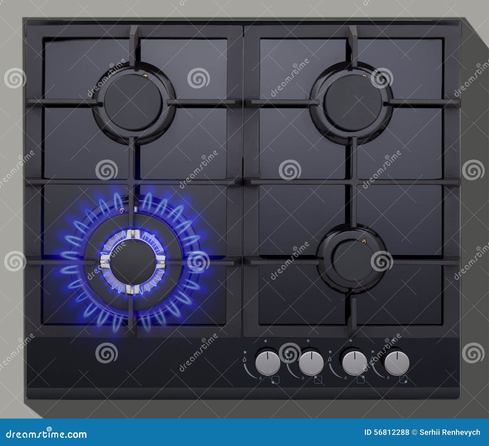 Cooking hob stock photo. Image of flame, cooking, burner 56812288