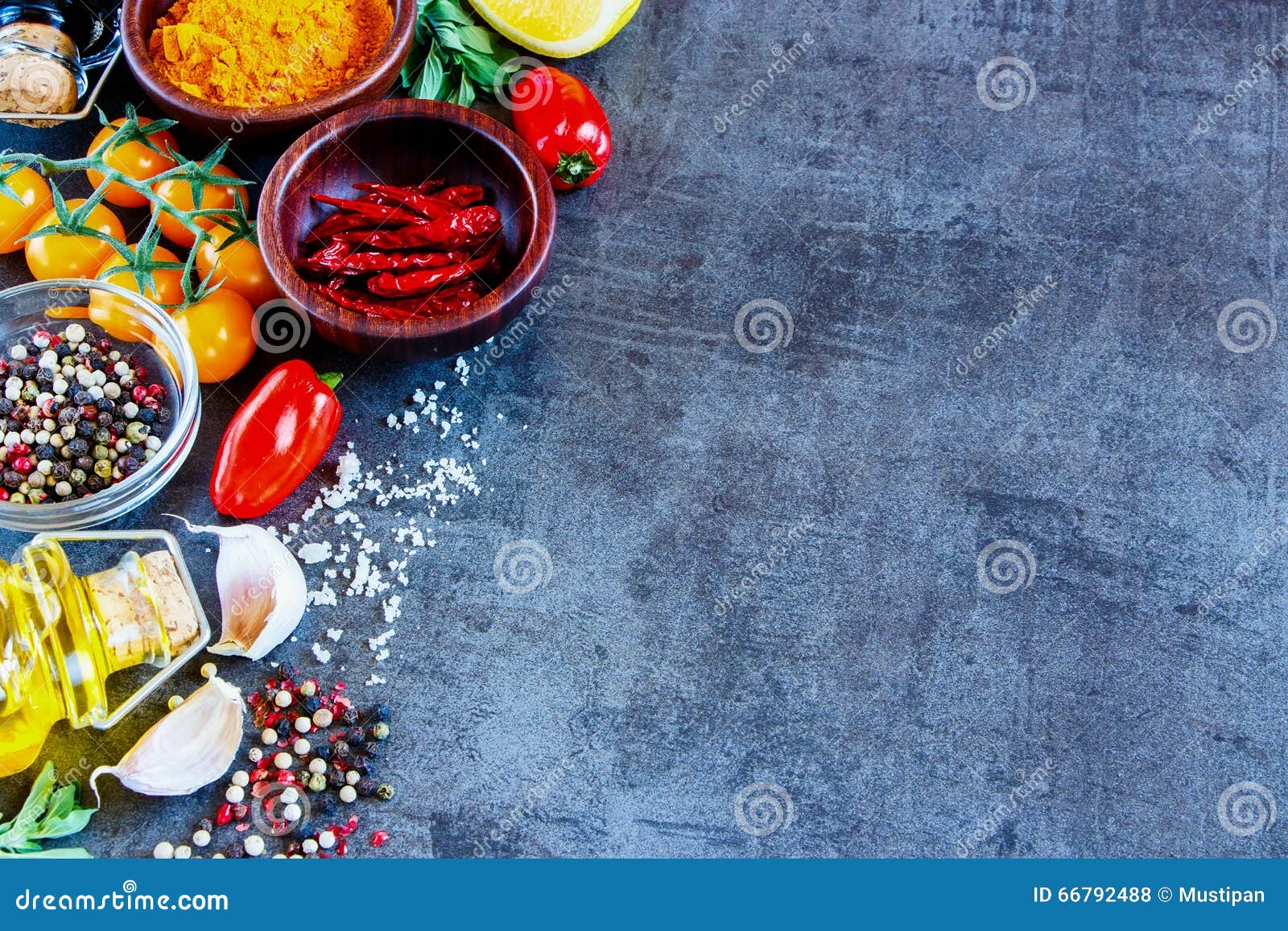 Cooking Ingredients Background Stock Photo - Image of kitchen, fresh ...