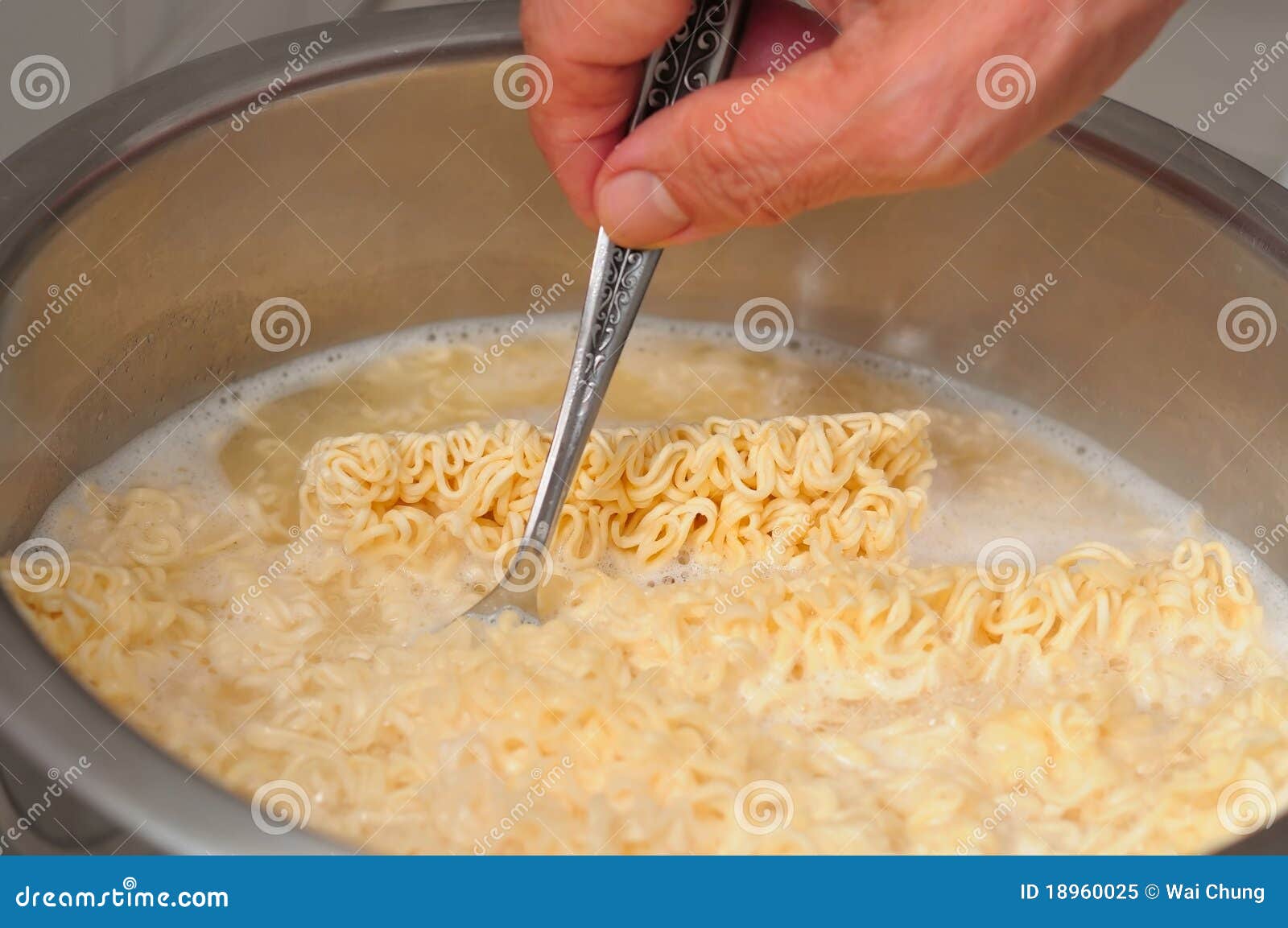 Cooking Noodles In Pot Royalty Free Stock Photo - Image: 18960025