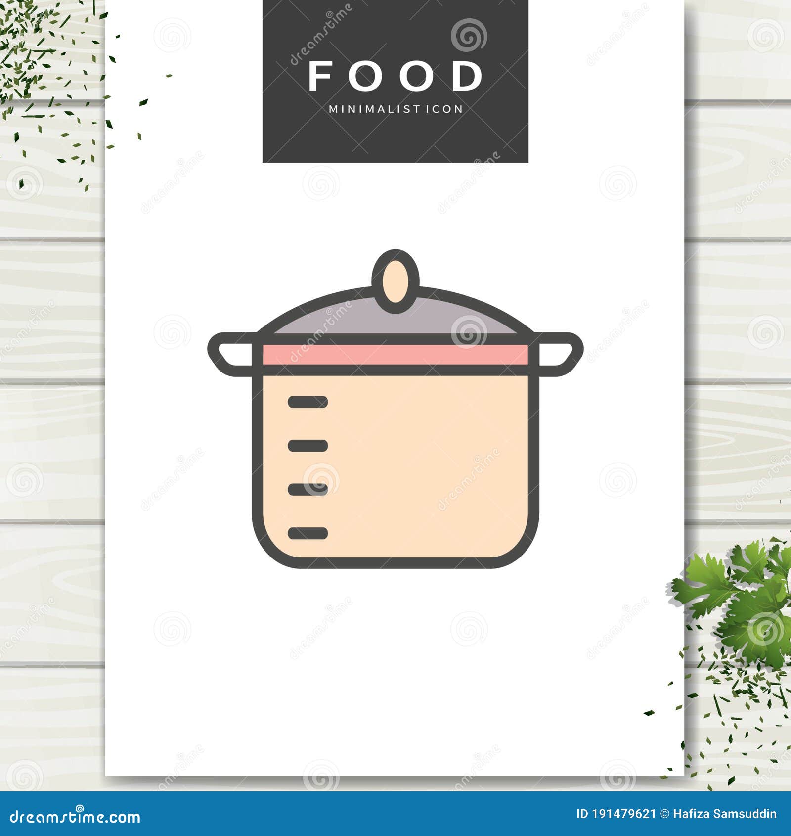 Cooking pot. stock vector. Illustration of design, line 191479621