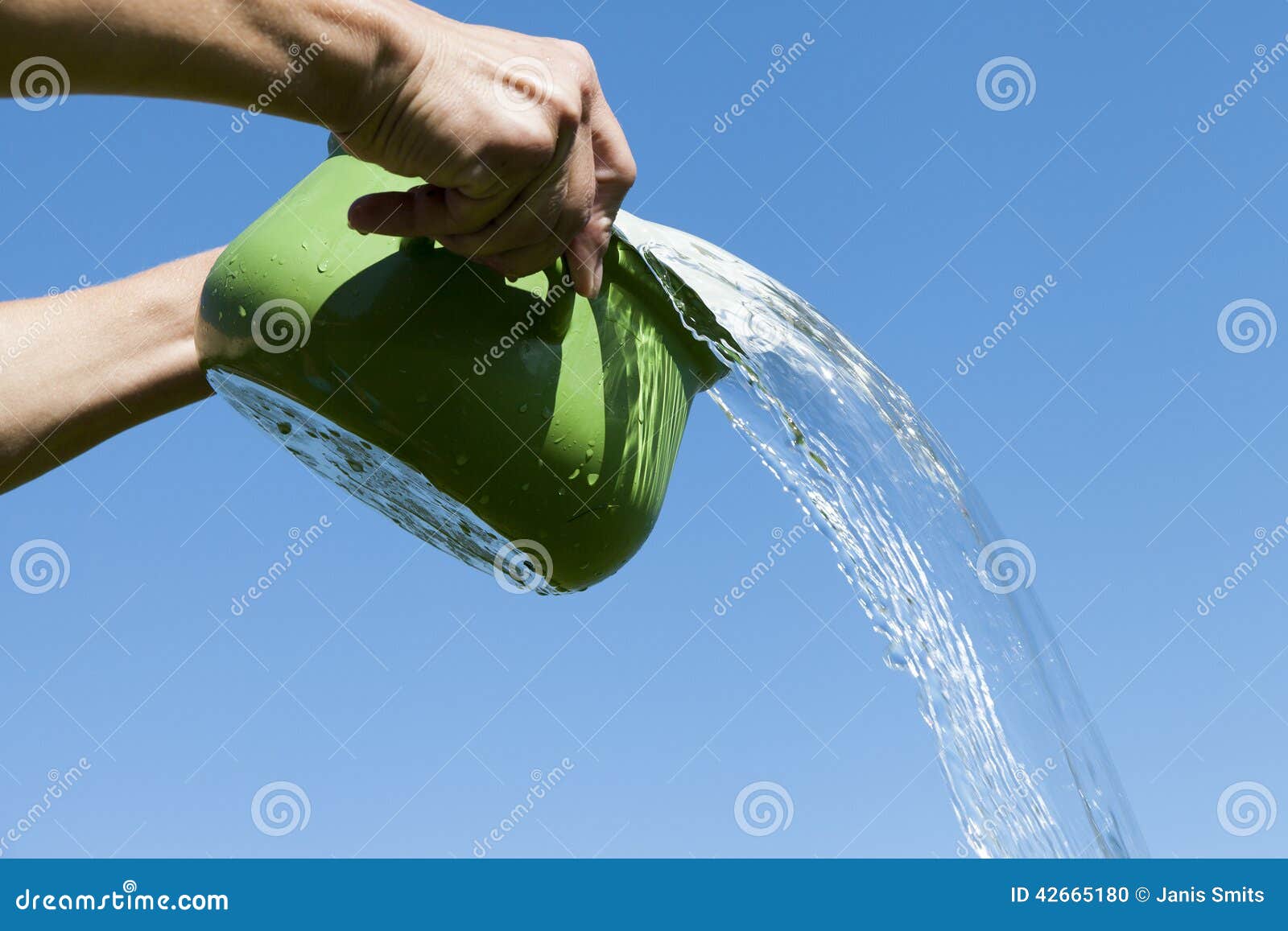 Cooking pot and water. stock photo. Image of green, pouring 42665180