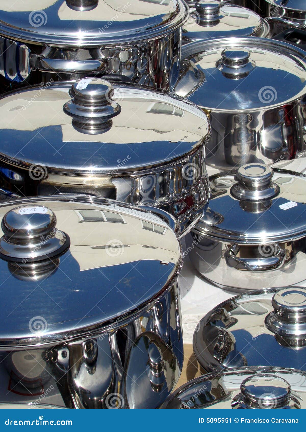 Cooking pots stock image. Image of pressure, cooking, cooker 5095951