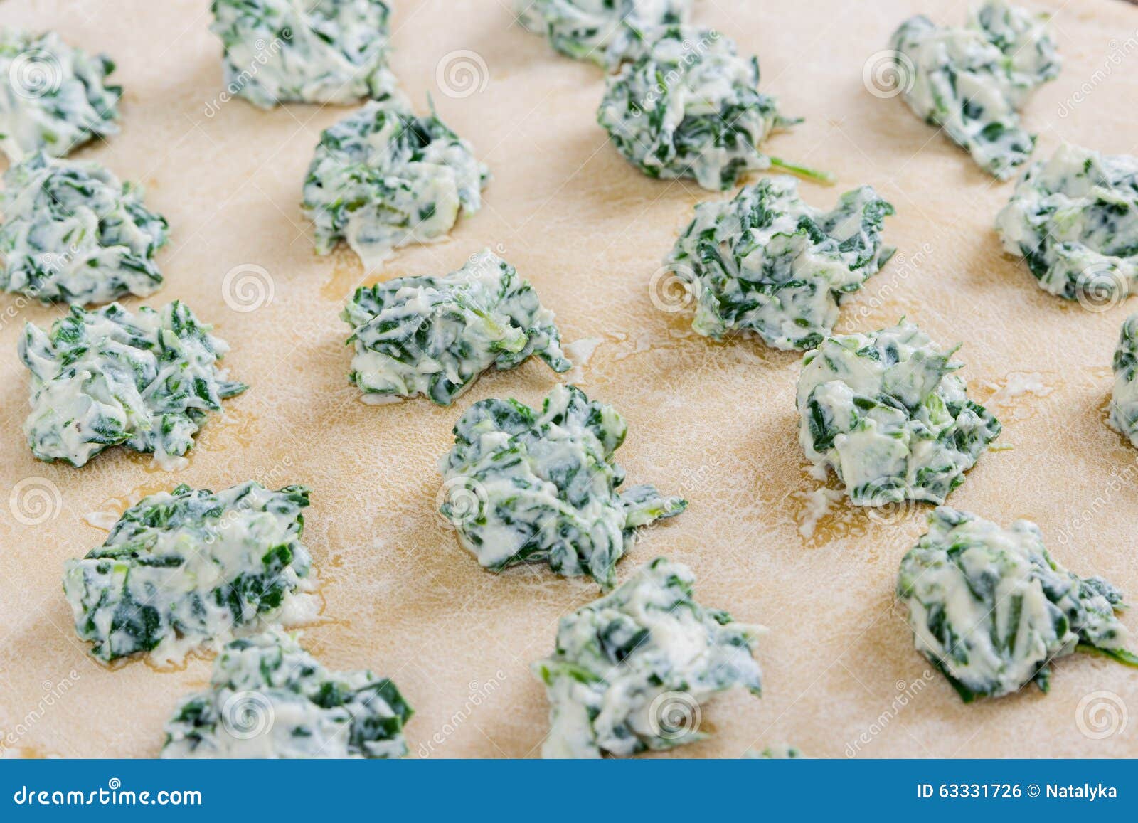 Cooking Ravioli with Spinach and Ricotta Stock Photo - Image of pasta