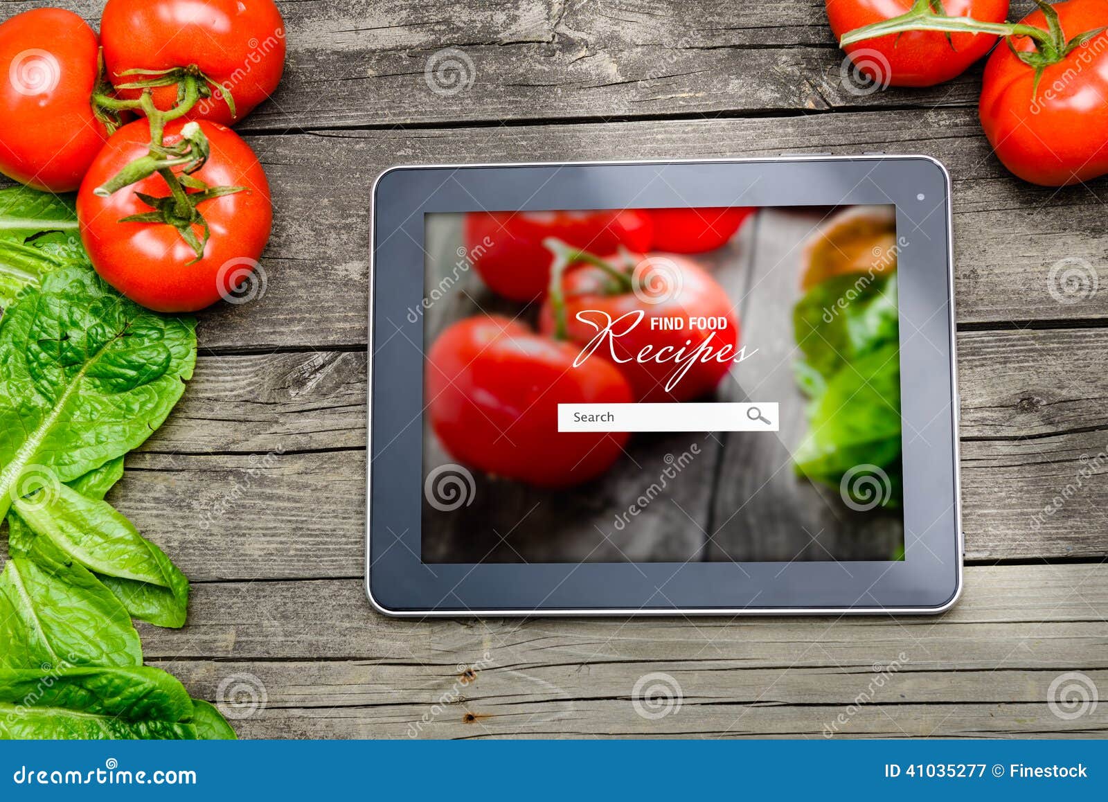 Cooking Recipes on Tablet Pc Stock Image - Image of digital, online