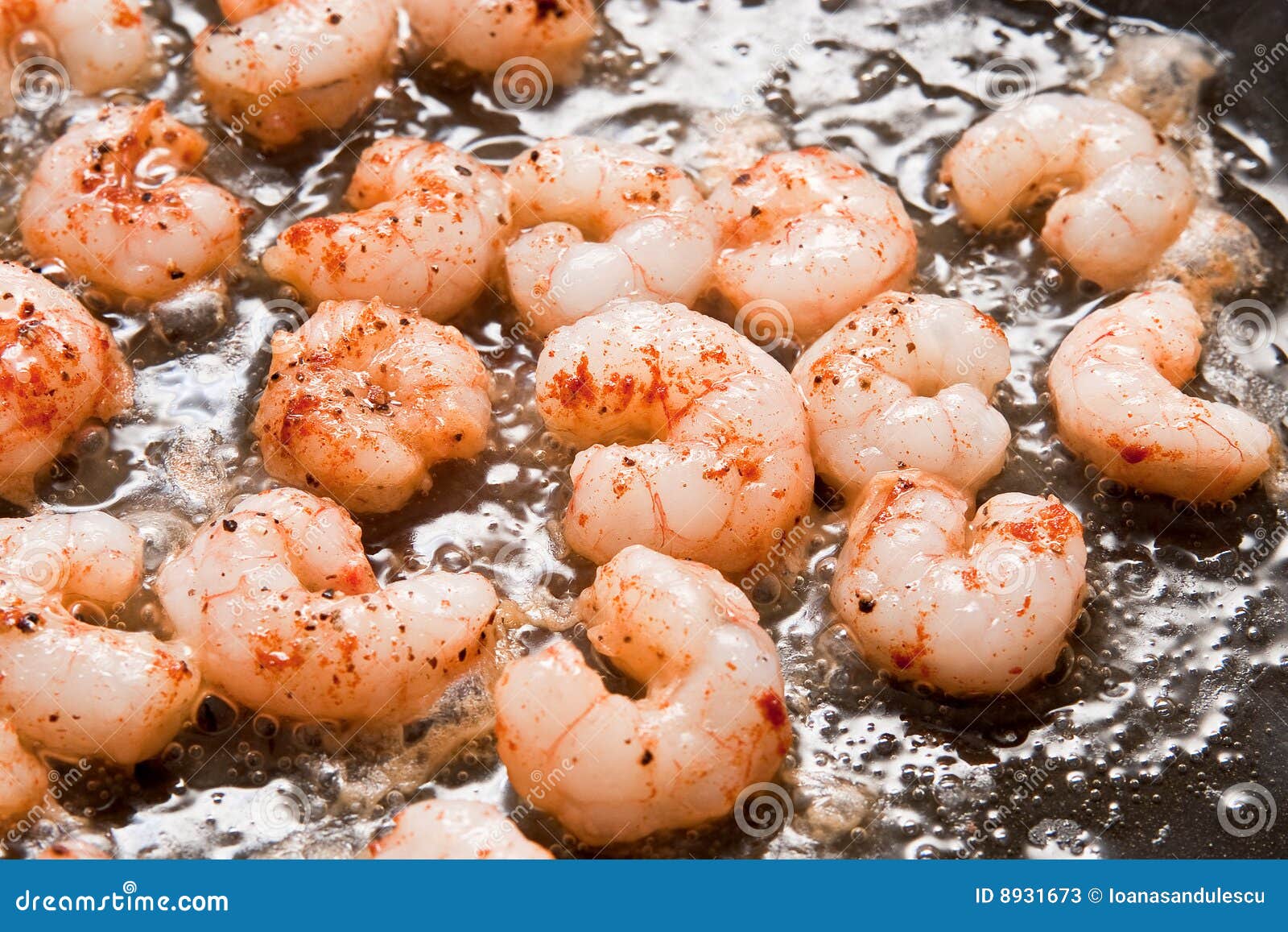 Cooking Shrimps stock image. Image of health, cholesterol 8931673