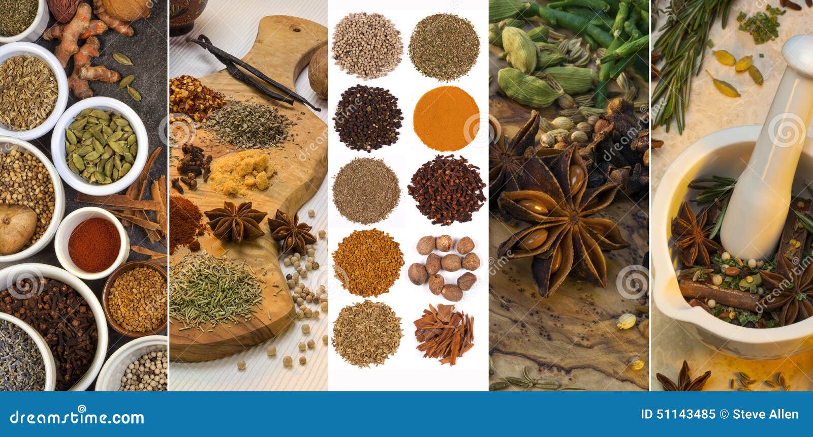 cooking spices - flavoring and seasoning