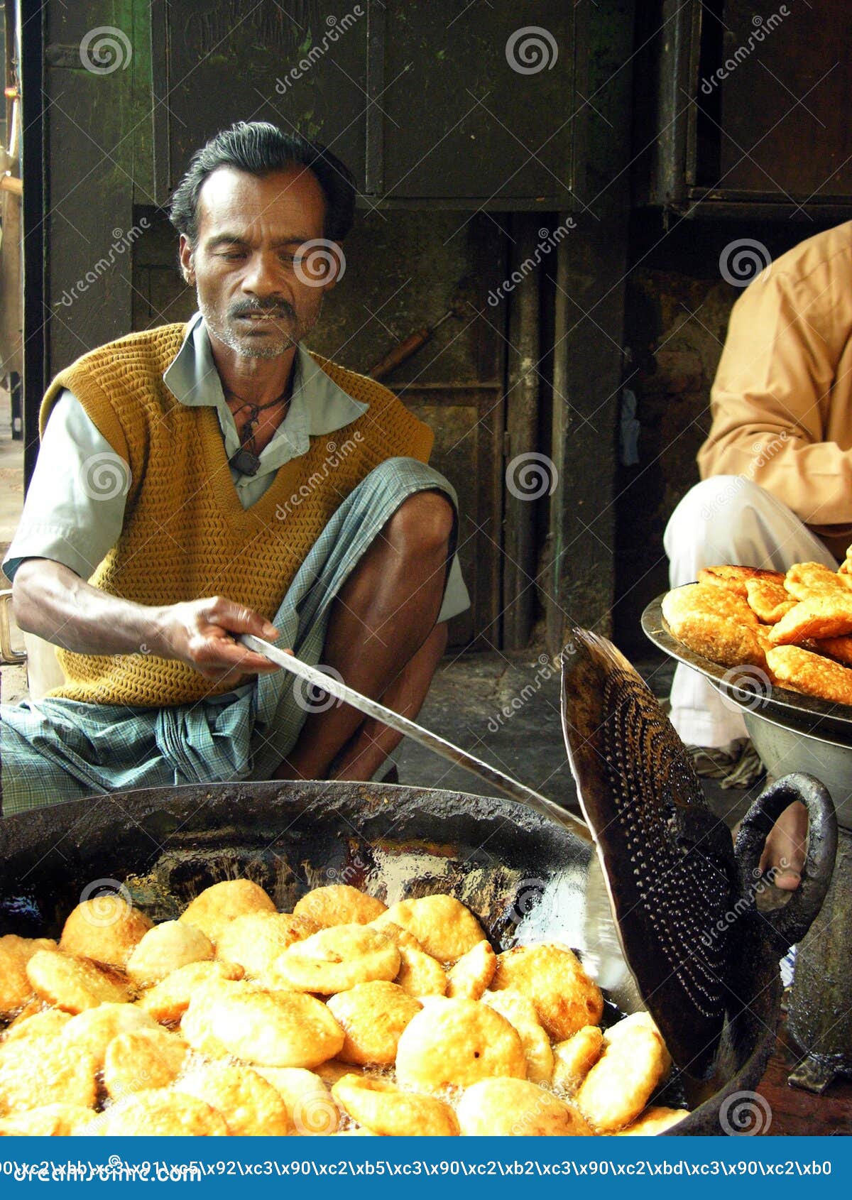 11.24.2005 Cooking on the Streets of Delhi, India. Tourism. Editorial