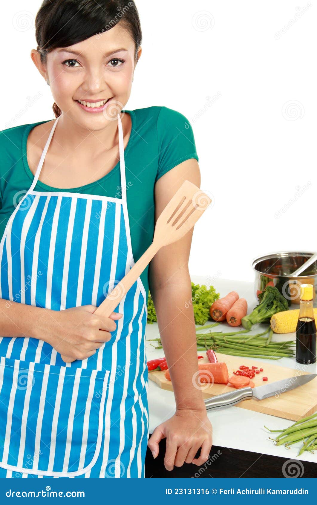 Cooking time stock photo. Image of happy, looking, equipment 23131316