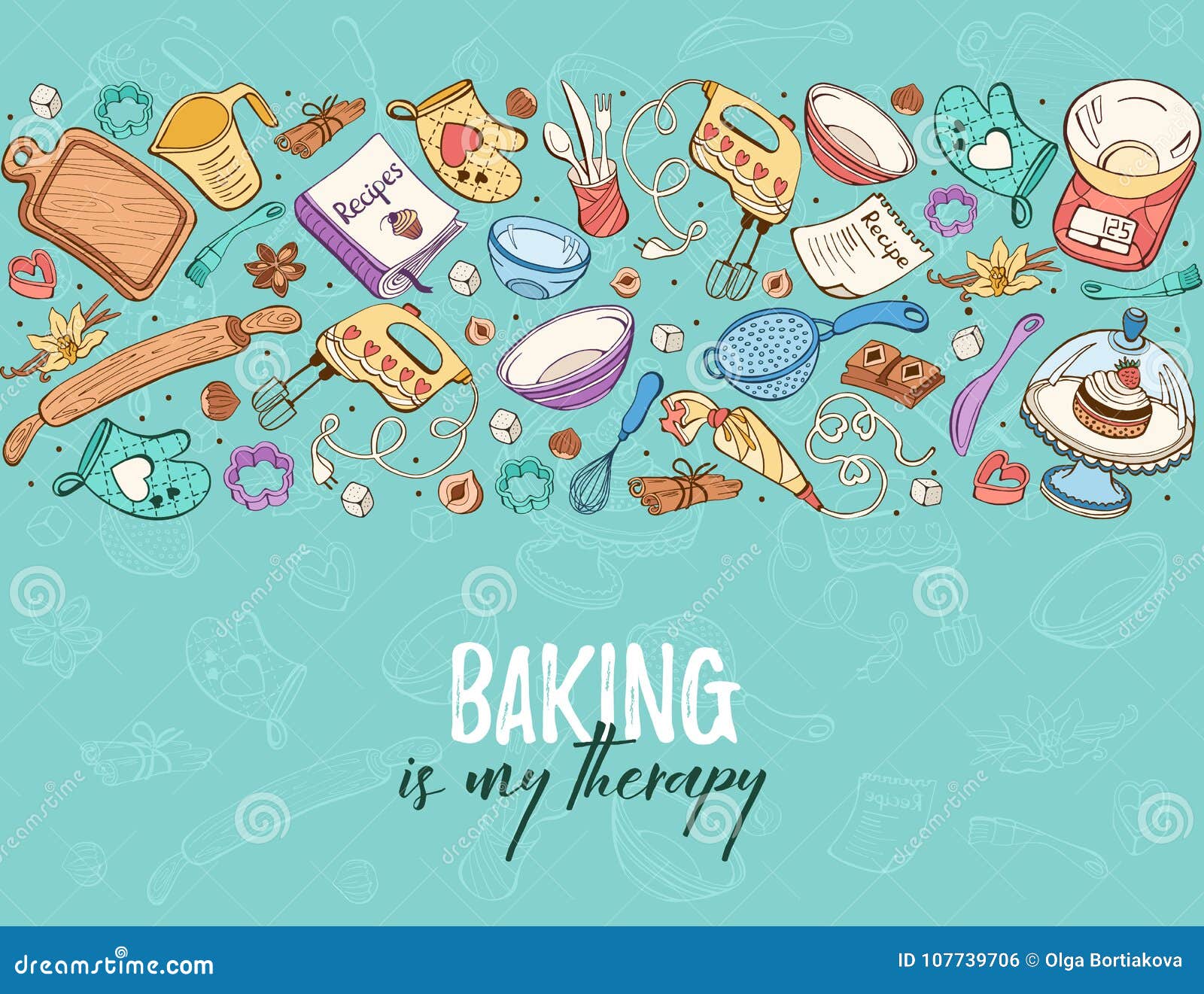 https://thumbs.dreamstime.com/z/cooking-time-poster-baking-my-therapy-tools-horizontal-composition-recipe-book-background-concept-hand-drawn-kitchen-107739706.jpg