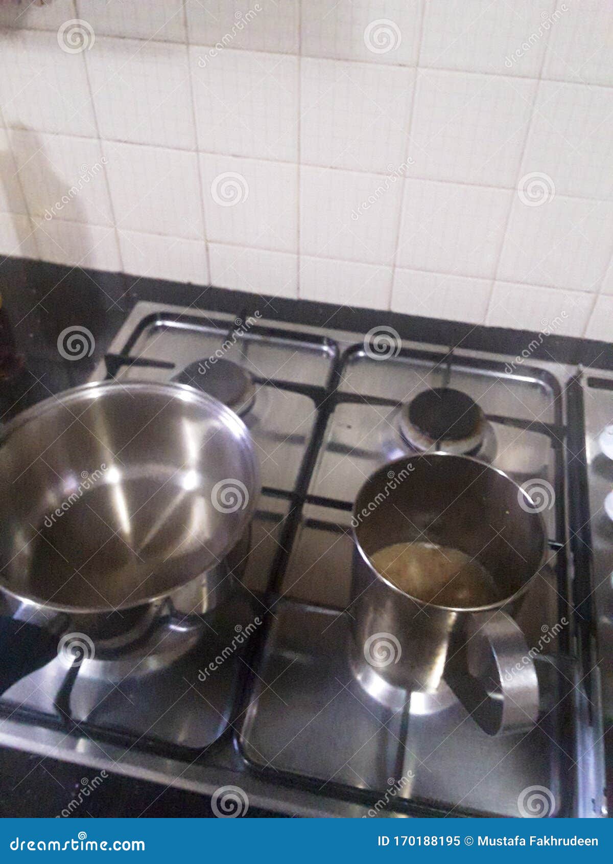 Cooking Utensils on the Stove Stock Image Image of utensils, boiling