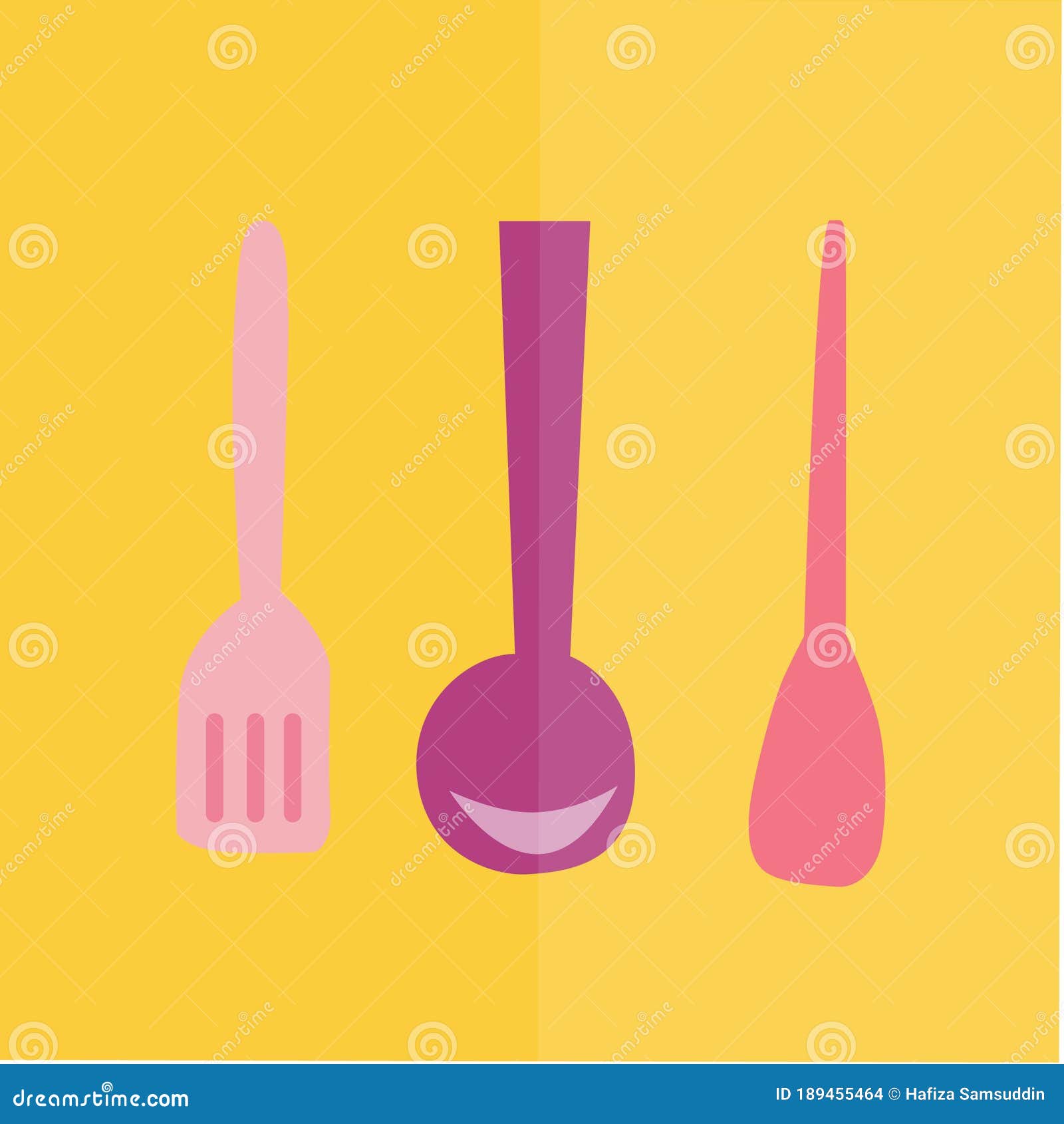 Cooking Utensils. Vector Illustration Decorative Design Stock Vector