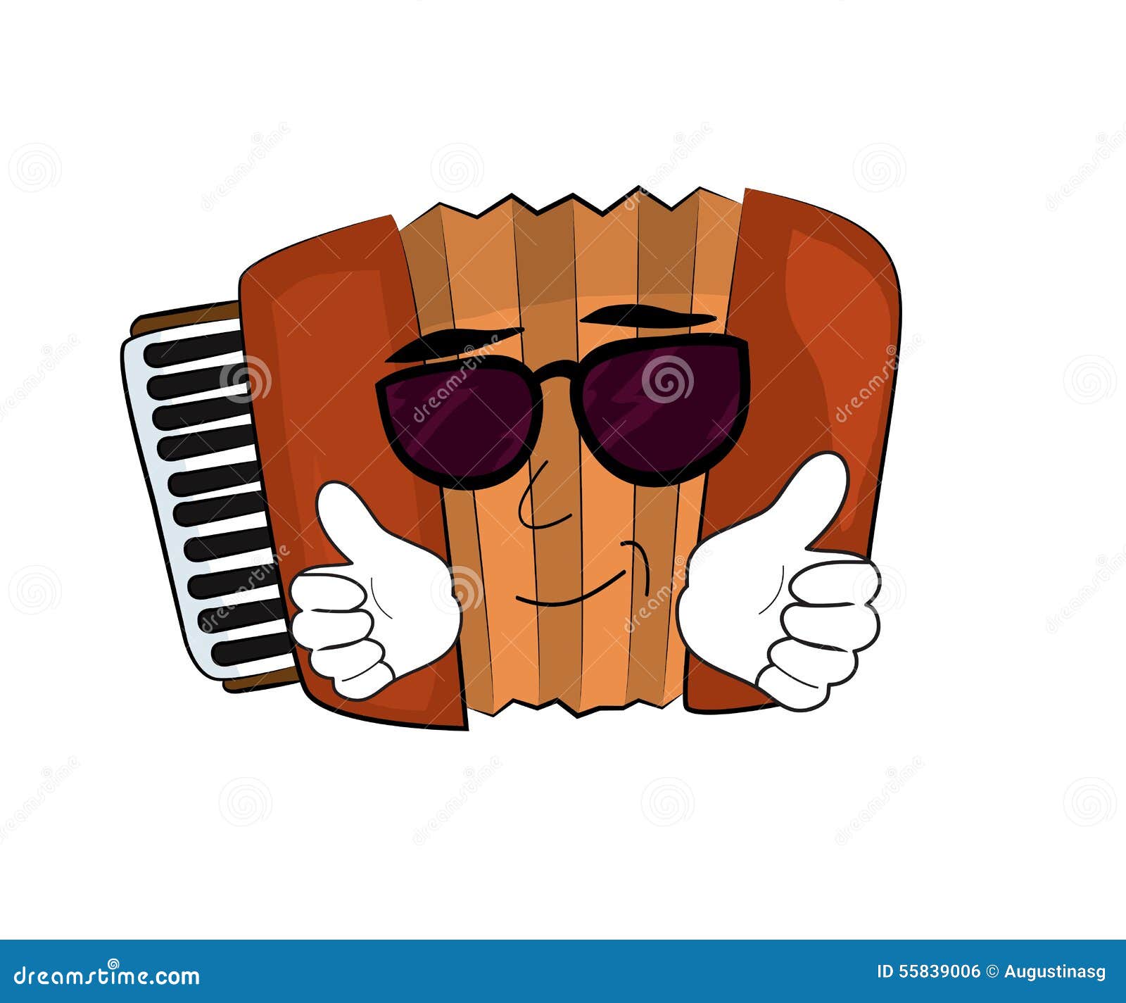Cool Accordion Illustration Stock Illustration Illustration of